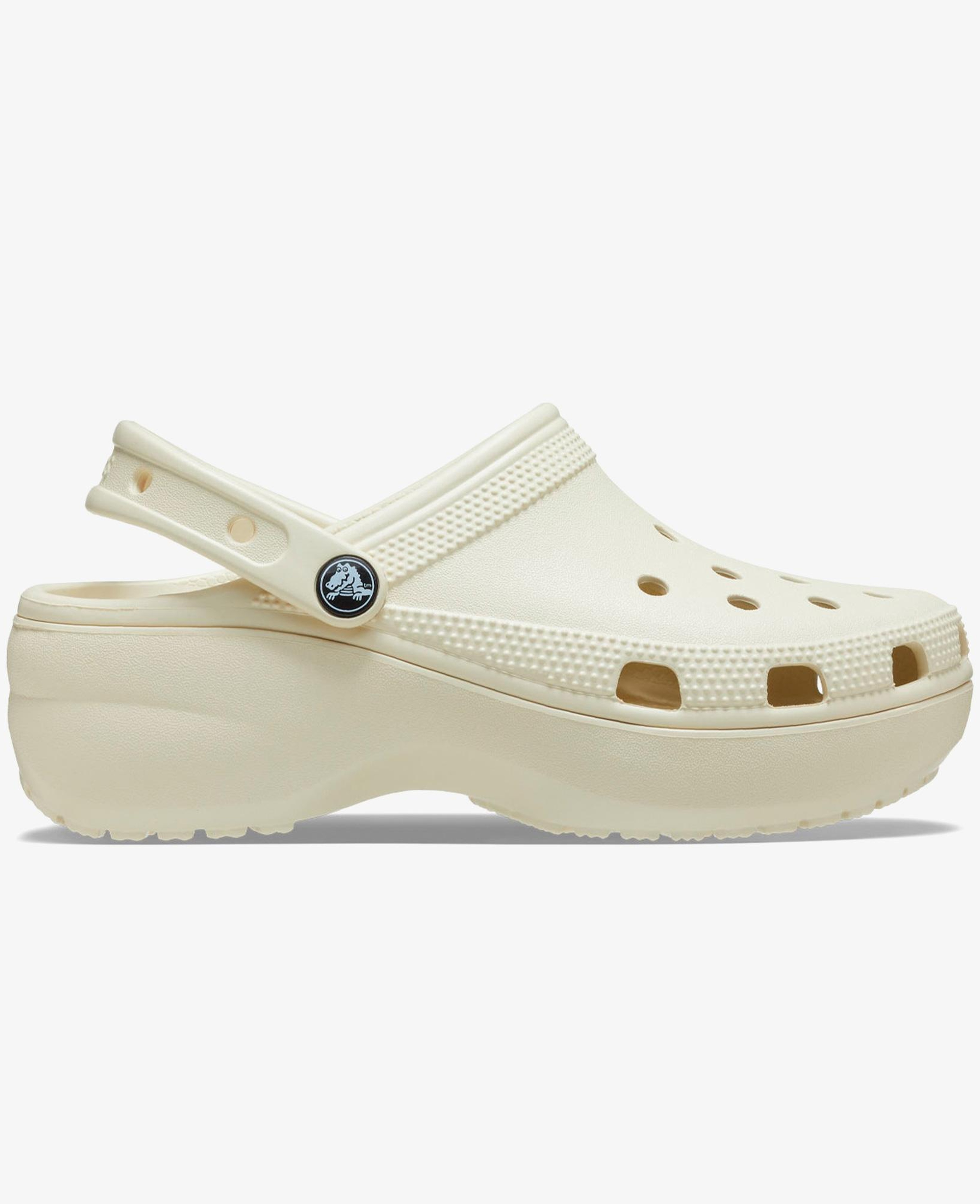 Crocs Classic Platform Kadın Krem Terlik