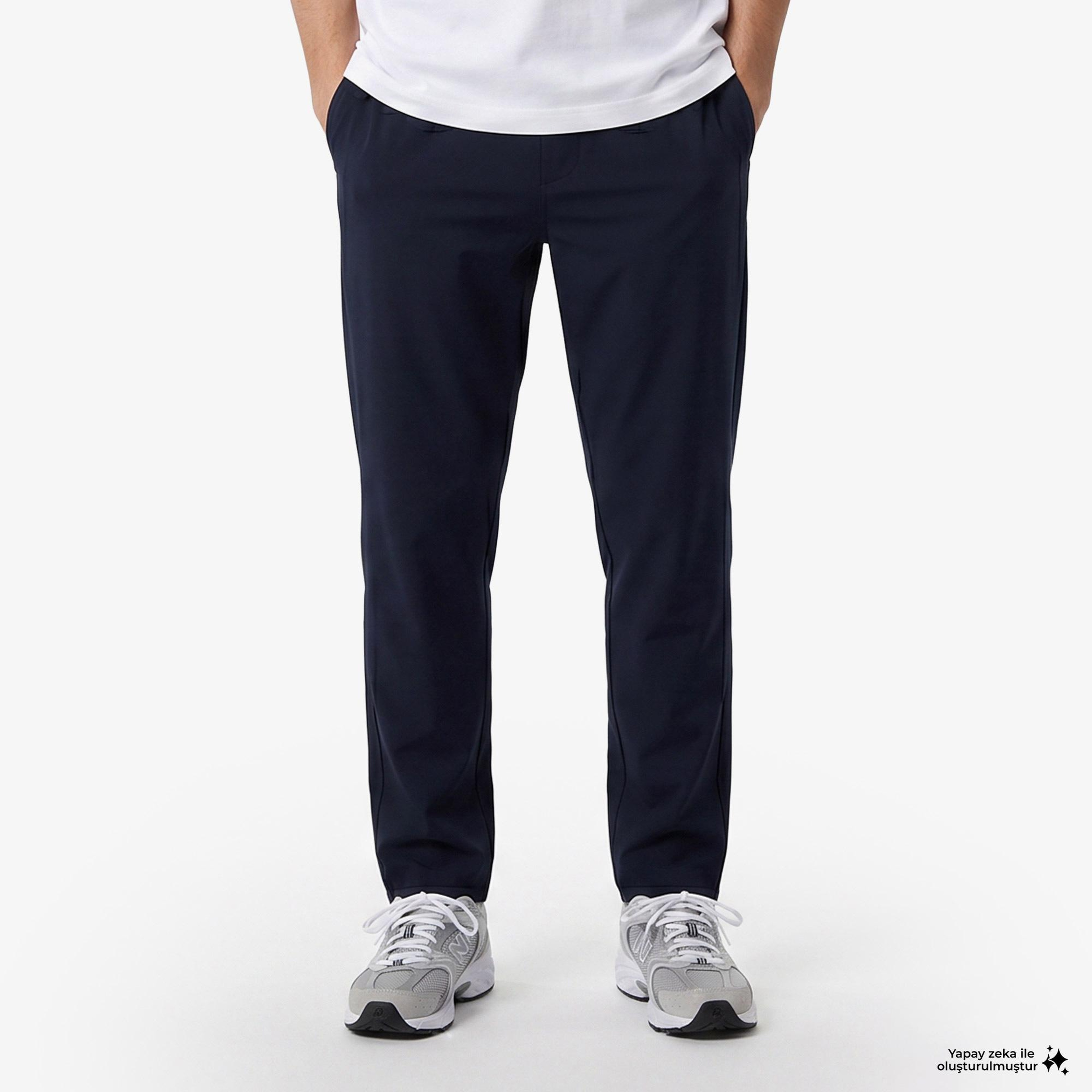 New Balance MNP3433 Lifestyle Erkek Lacivert Eşofman Altı