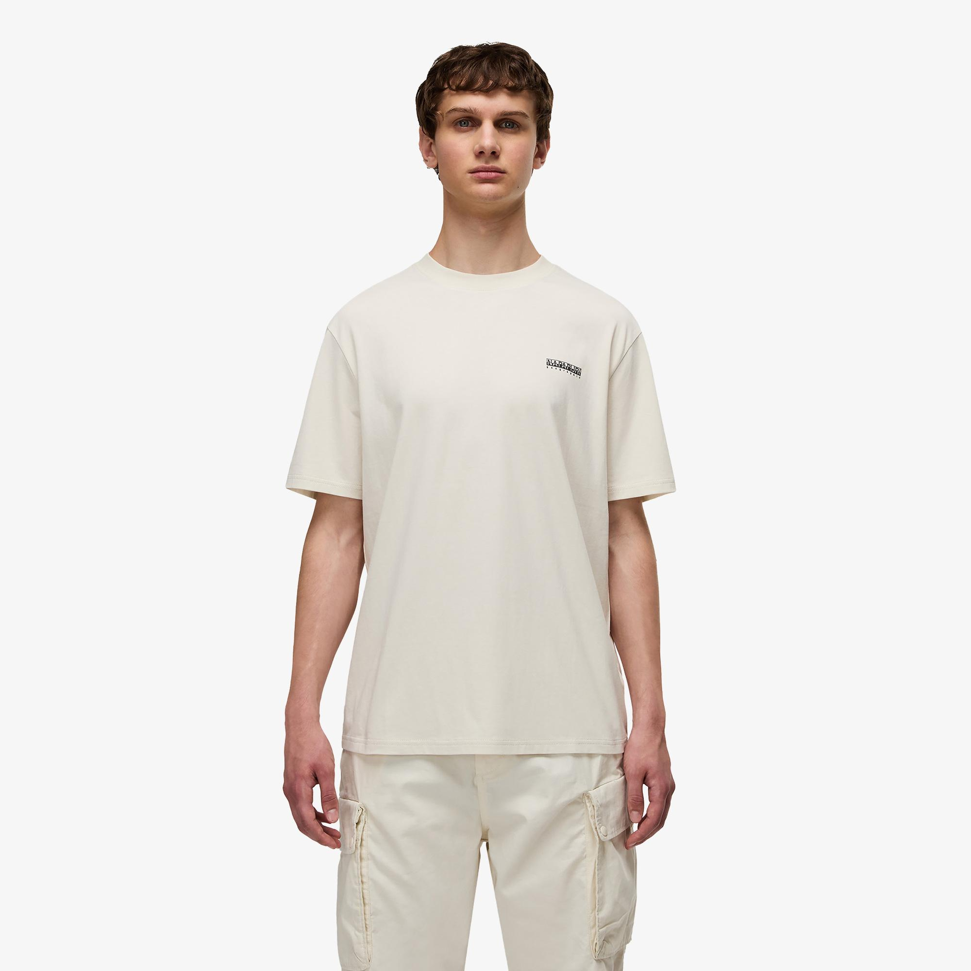 Napapijri S-Small Box Erkek Bej T-Shirt