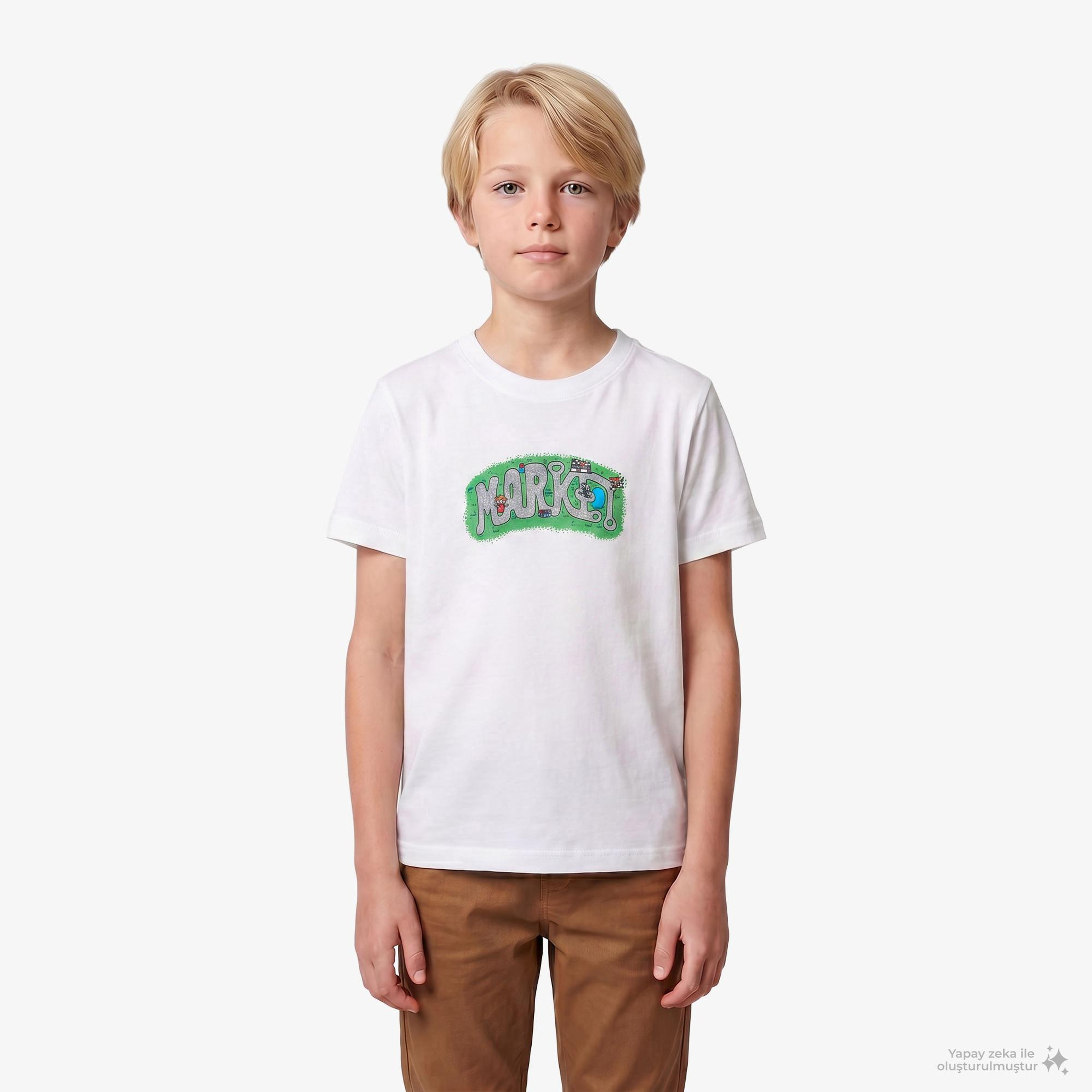 Market City Streets Beyaz T-Shirt