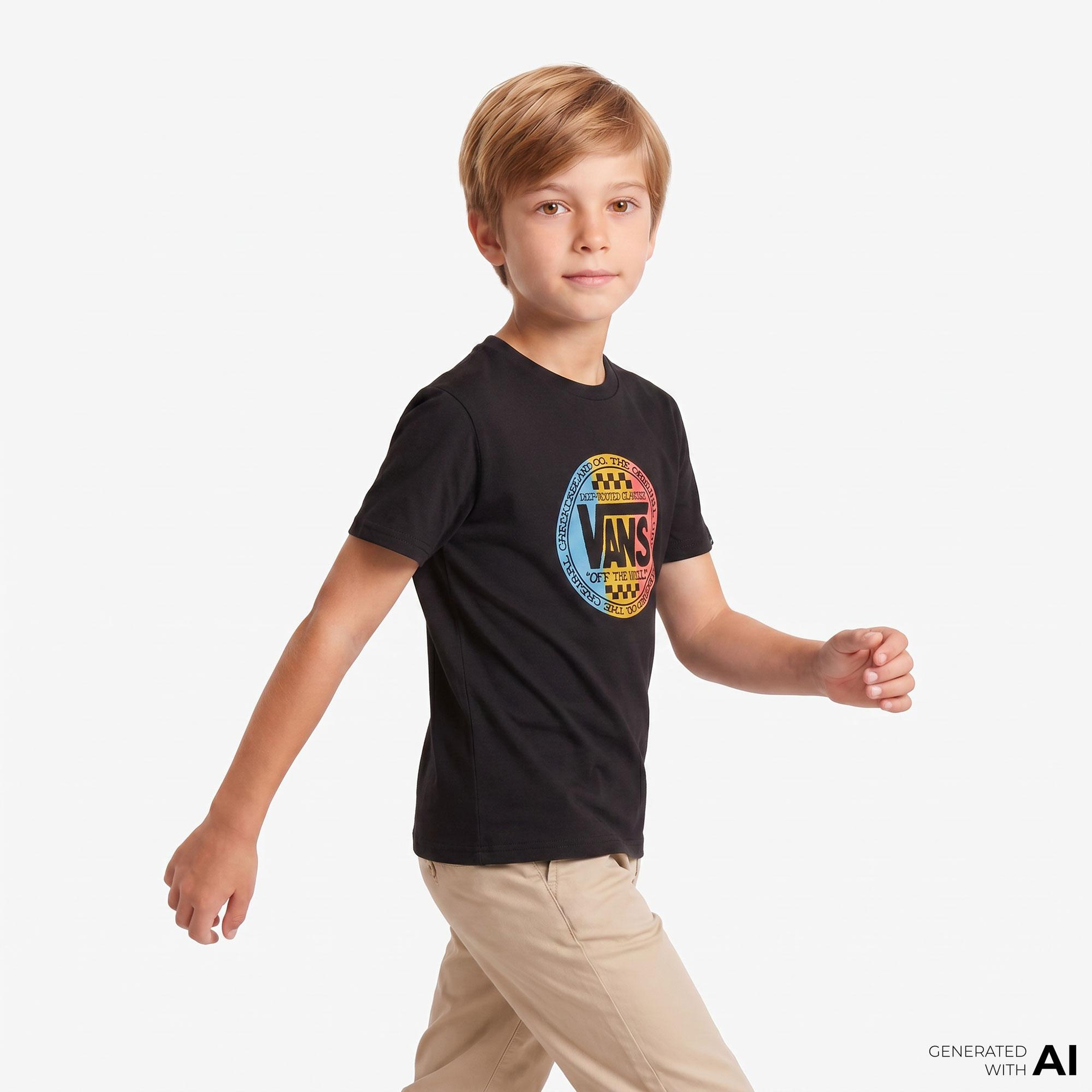 Vans Retro Co Ss Çocuk Siyah T-Shirt