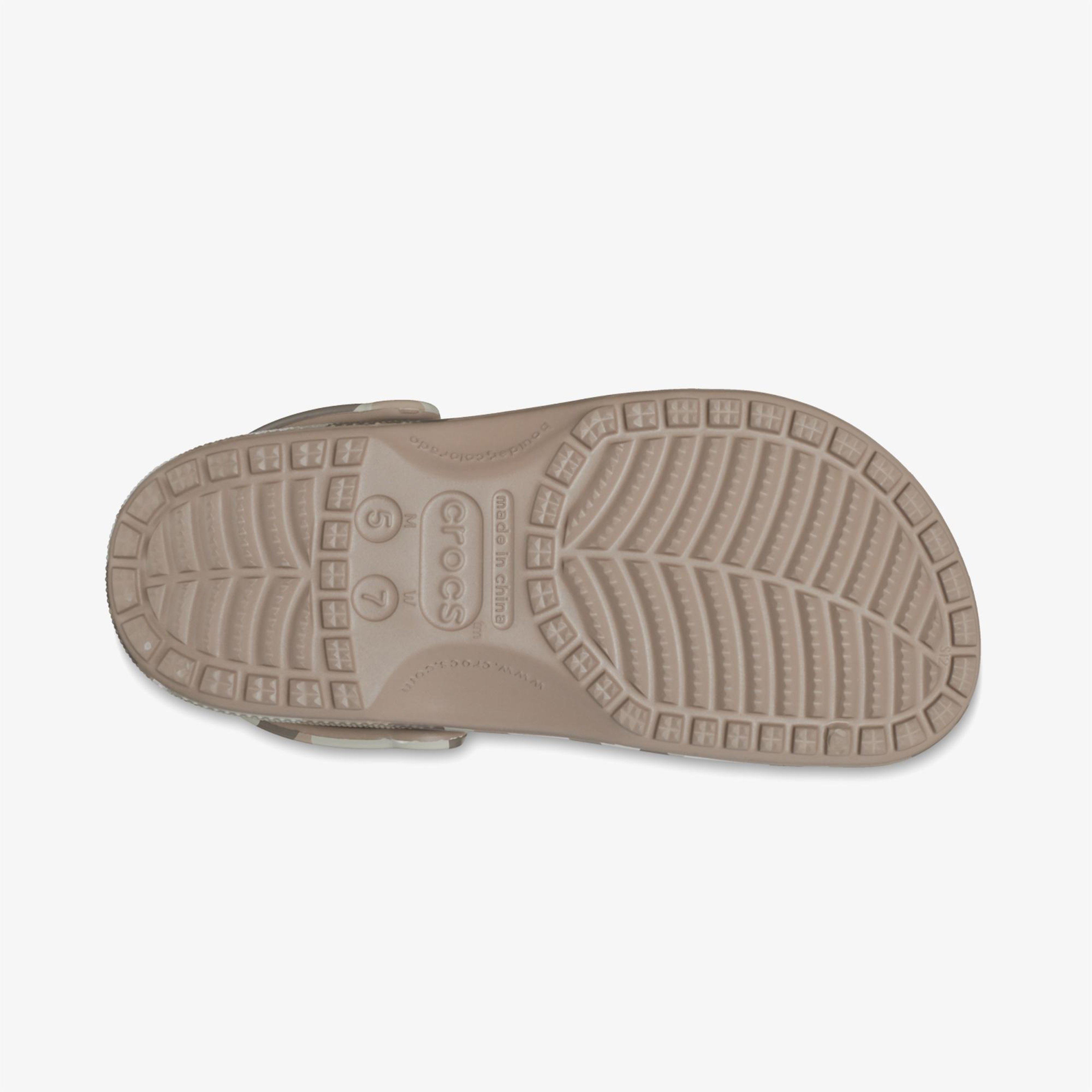 Crocs Classic Printed Camo Erkek Krem Terlik