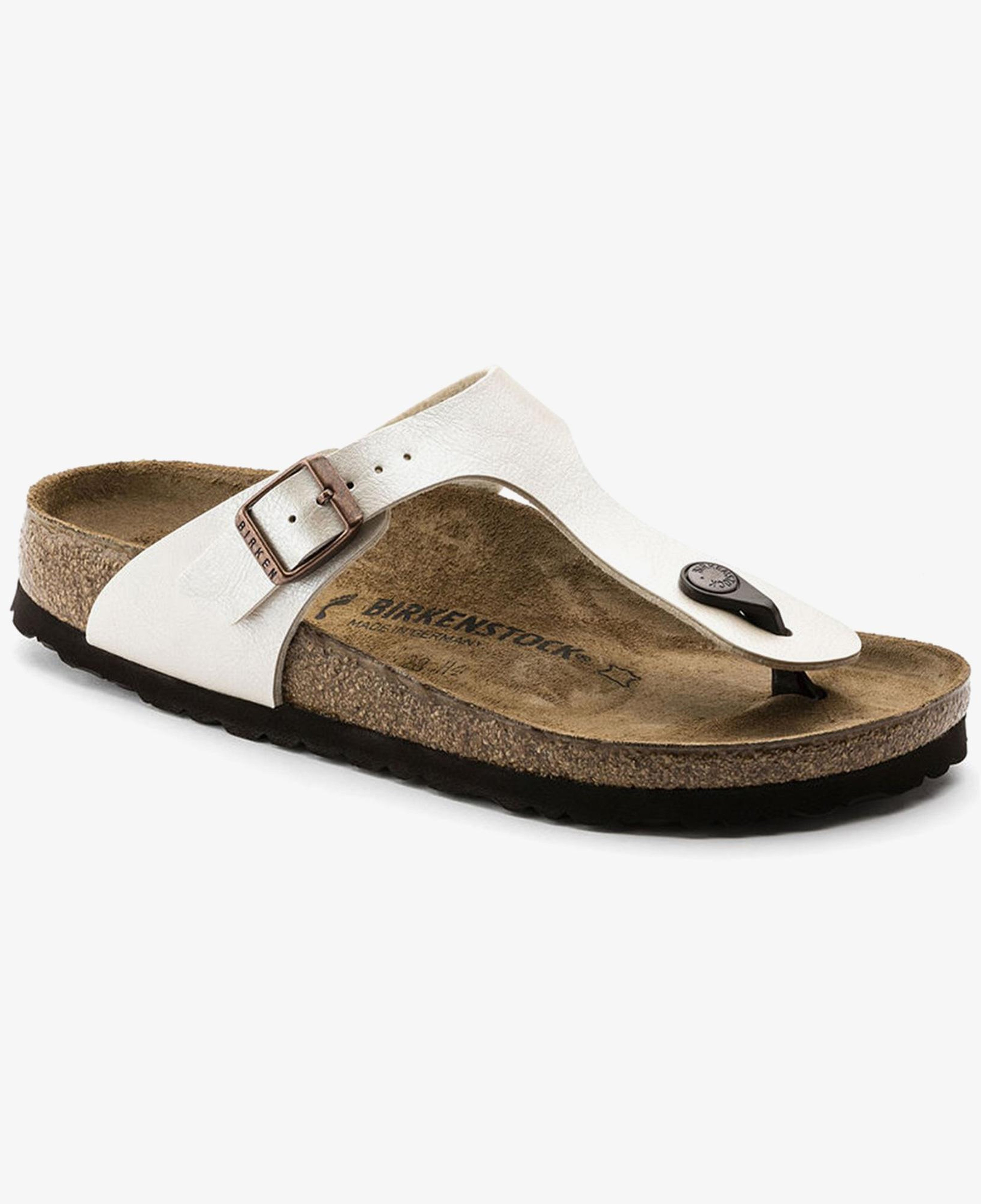 Birkenstock Gizeh Birko-Flor Graceful Kadın Beyaz Sandalet