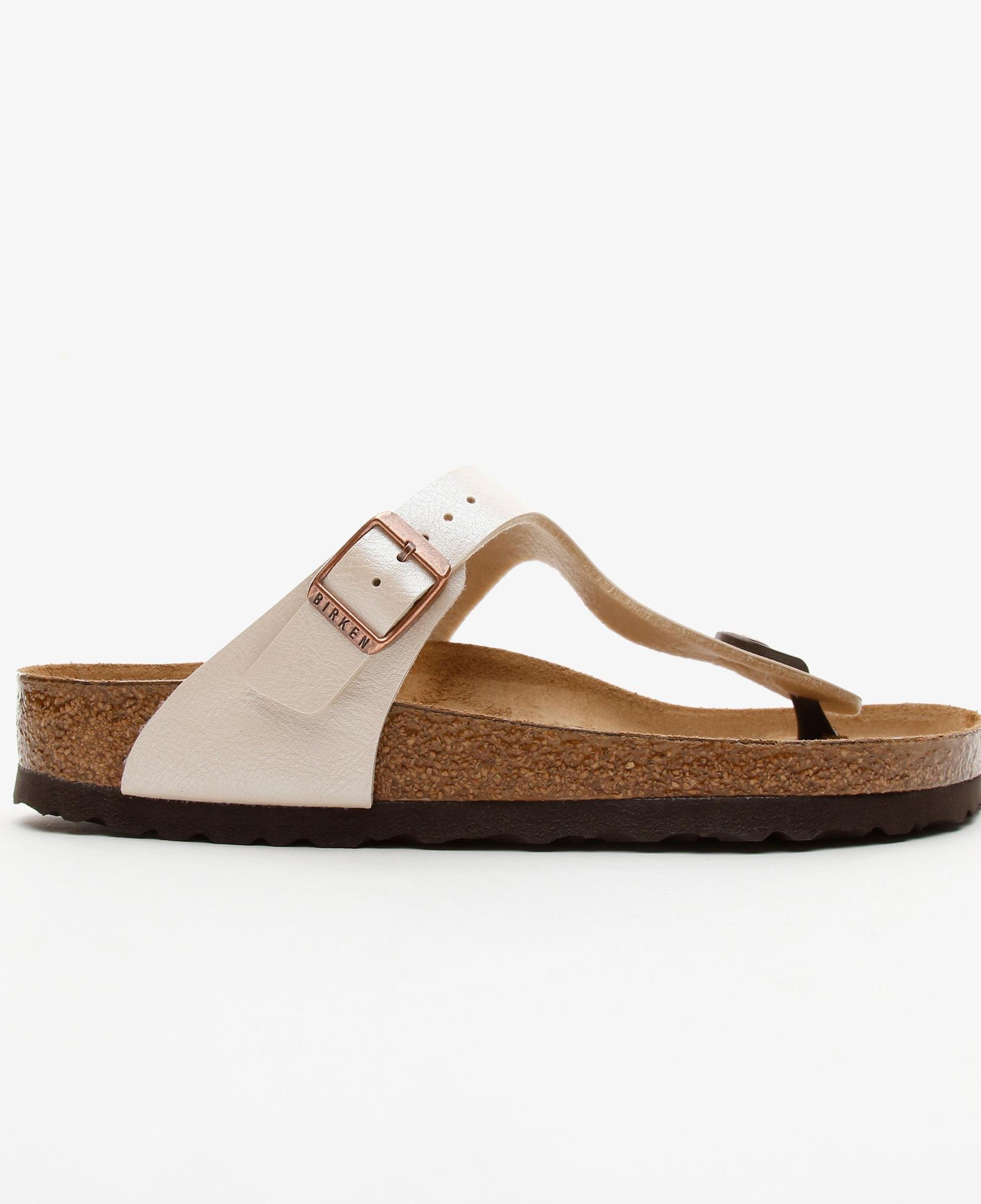 Birkenstock Gizeh Birko-Flor Graceful Kadın Beyaz Sandalet