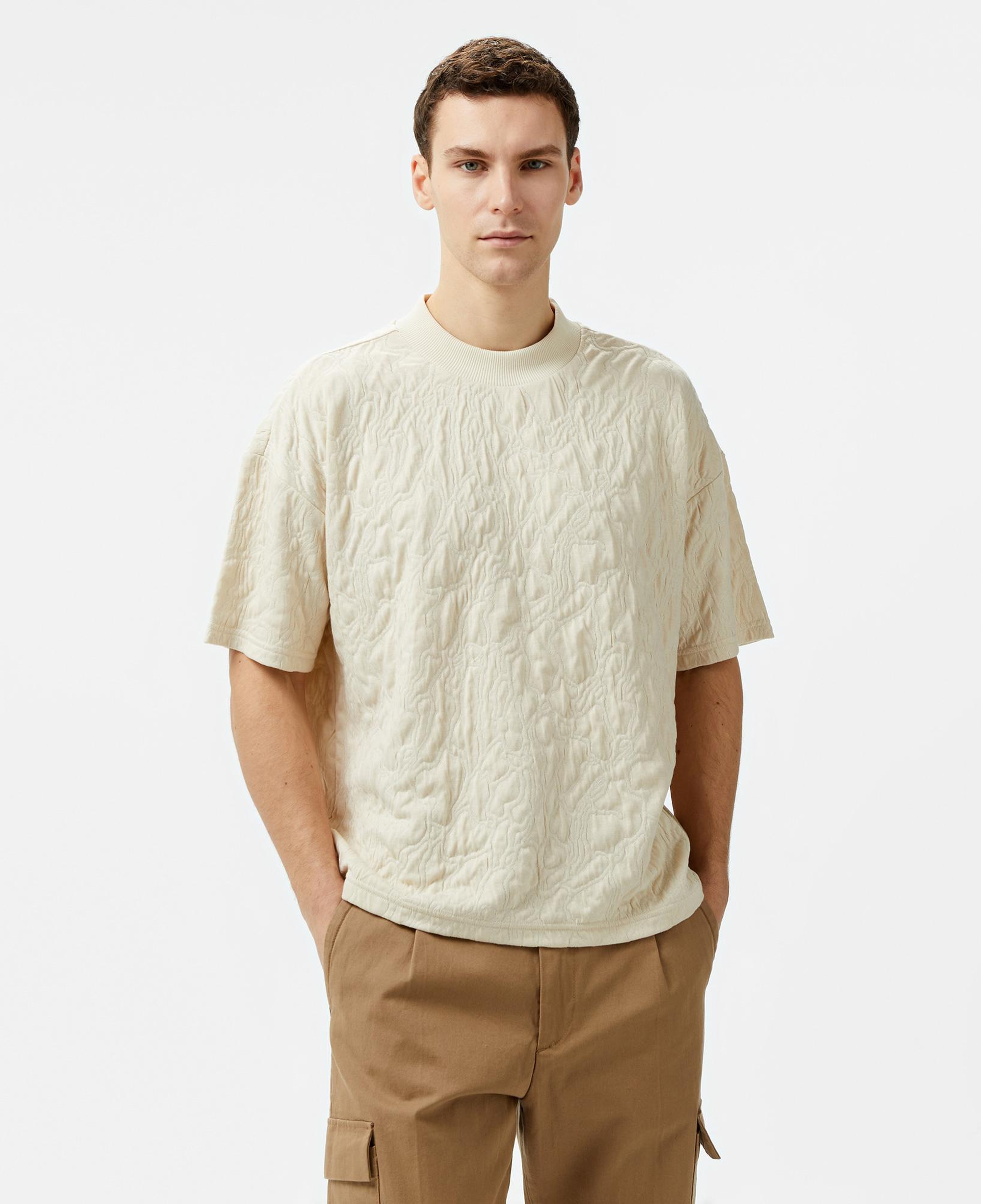 UNITED4 Classic Erkek Krem T-Shirt
