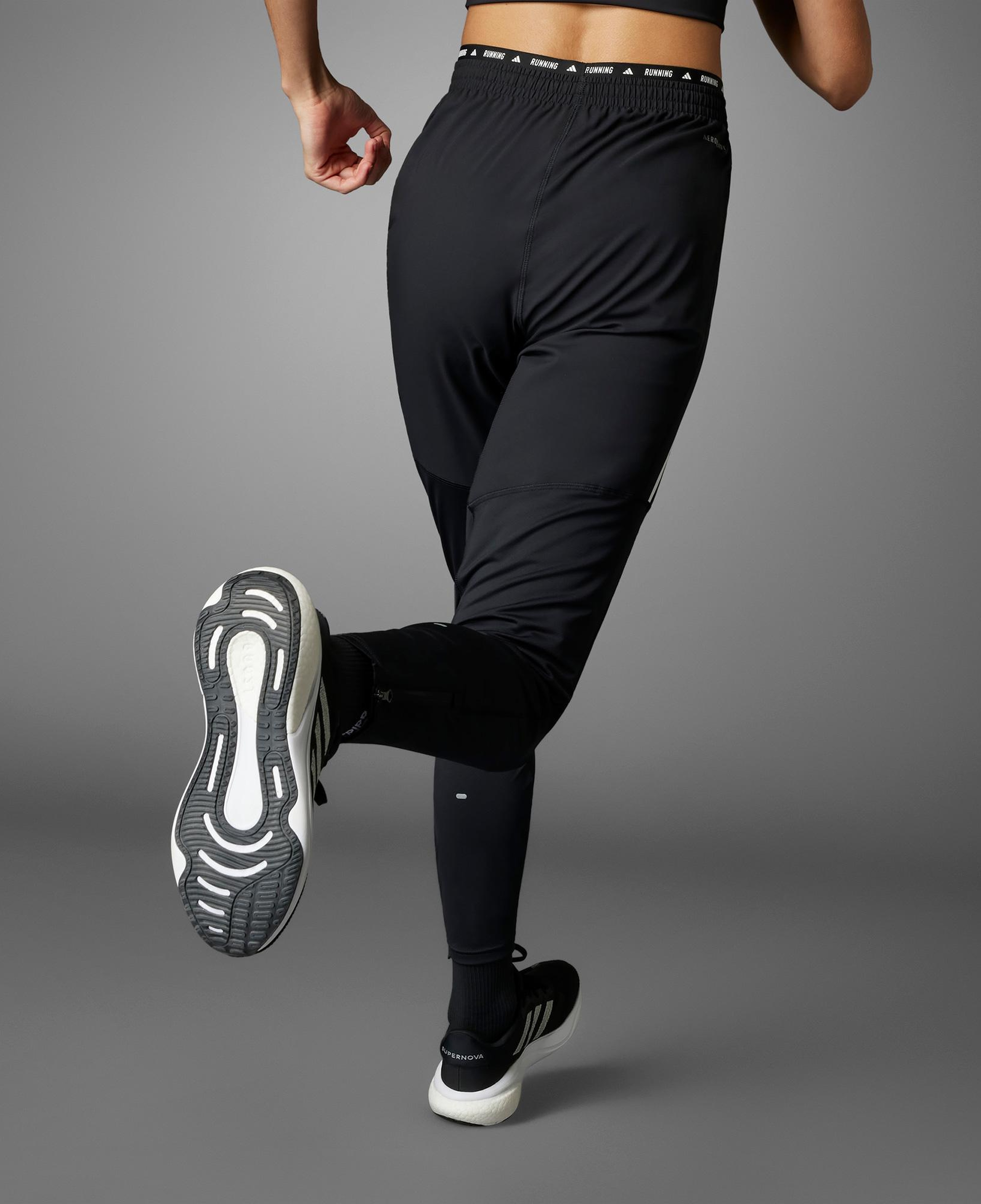 adidas Own the Run 3-Stripes Kadın Siyah Eşofman Altı