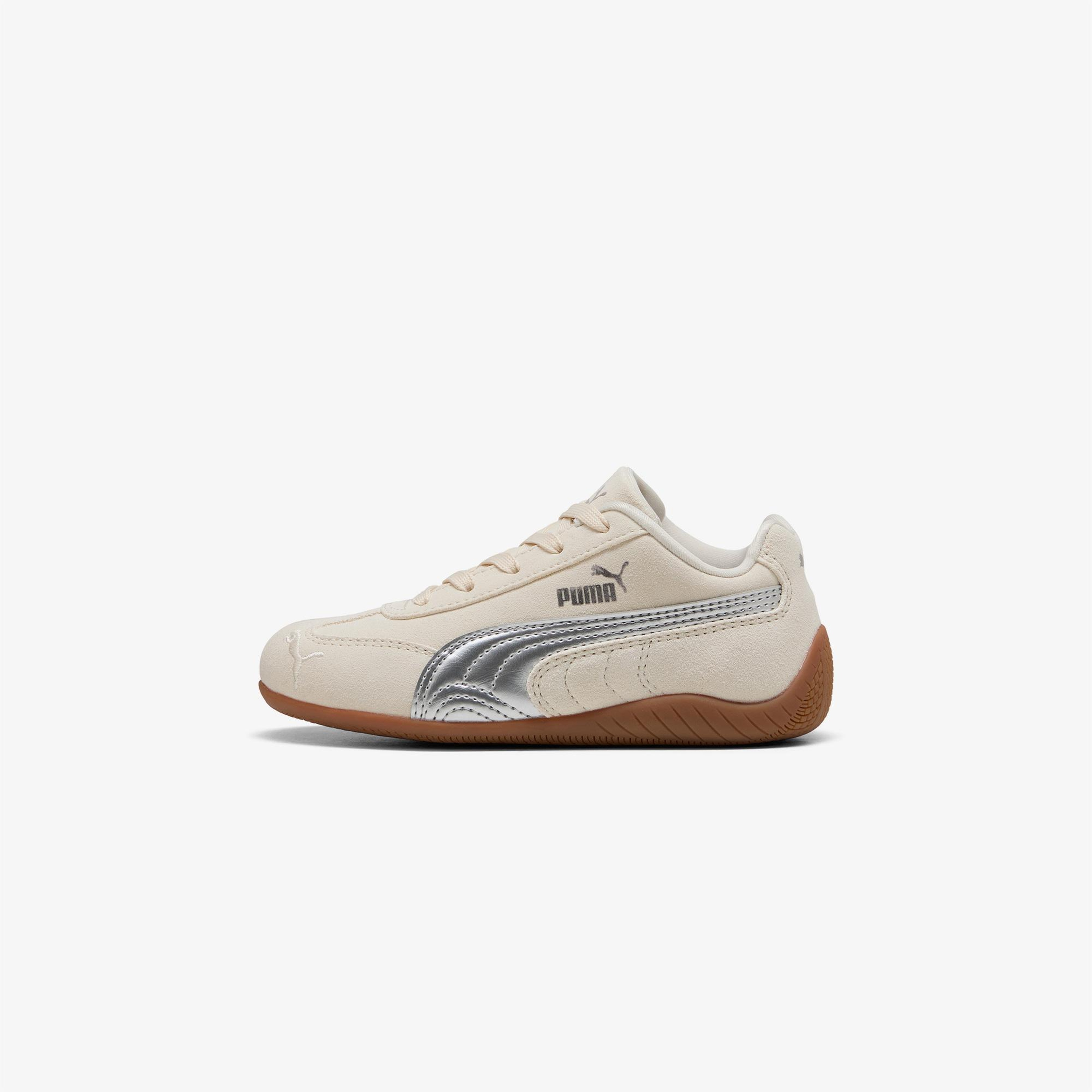 Puma Speedcat Metallic Çocuk Krem Spor Ayakkabı