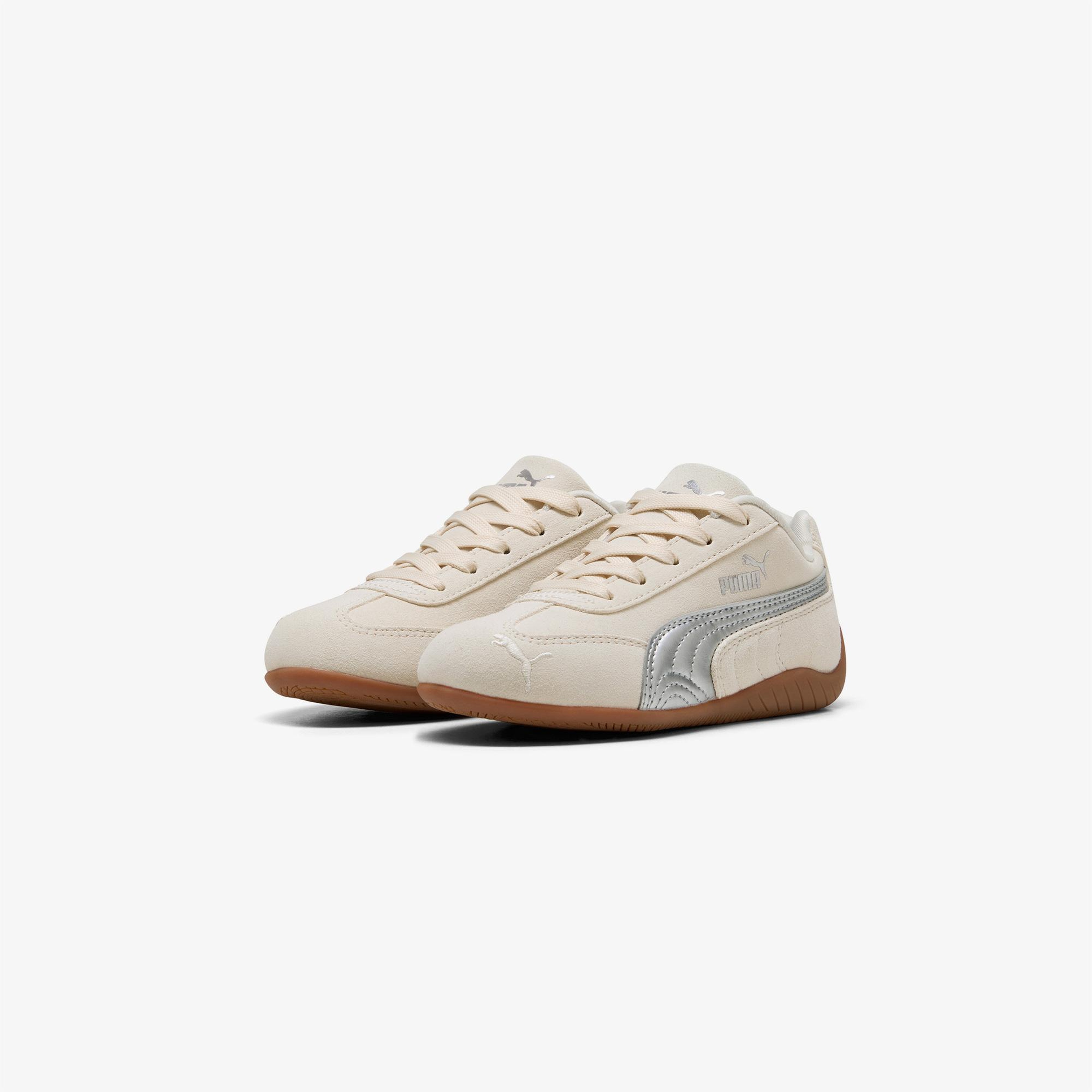 Puma Speedcat Metallic Çocuk Krem Spor Ayakkabı
