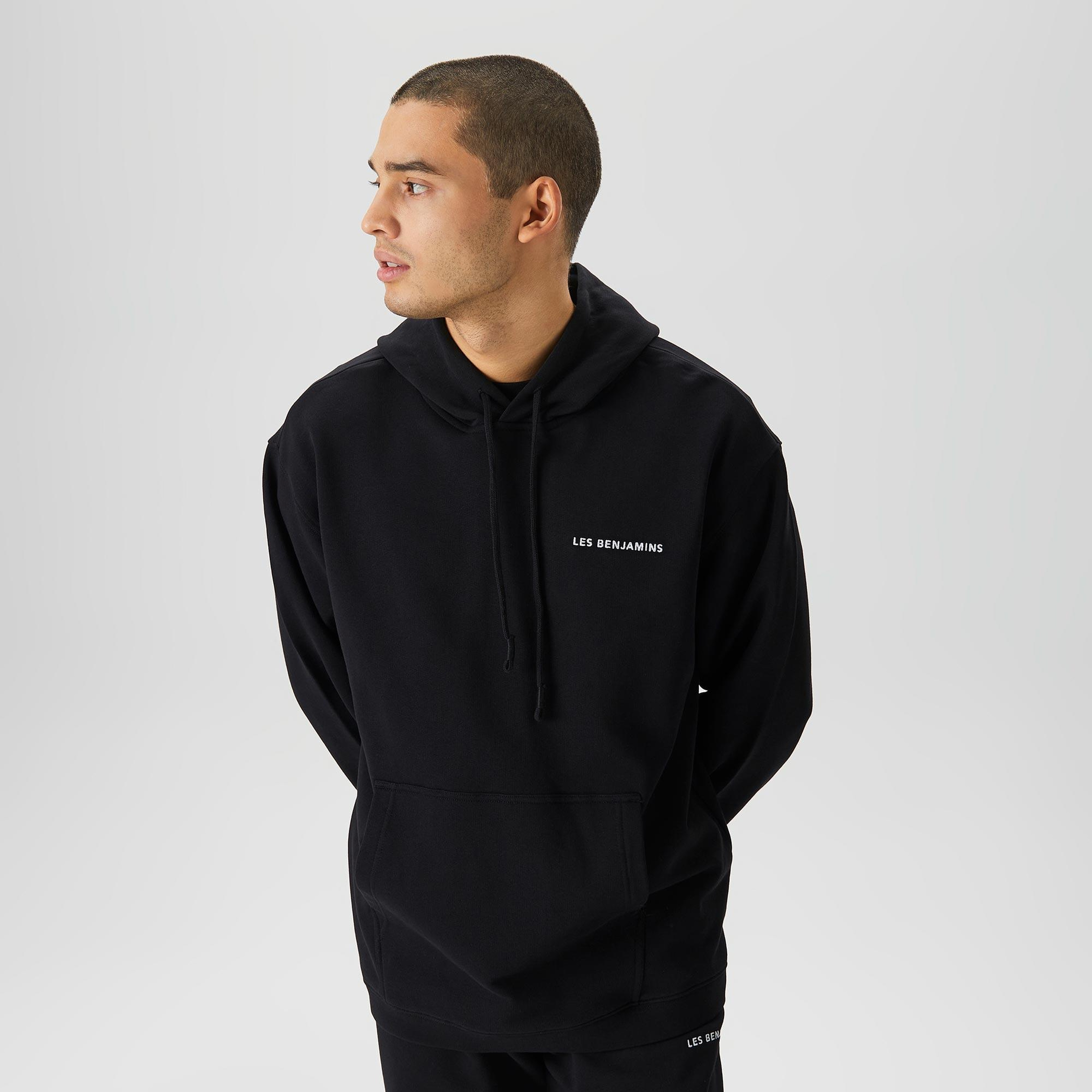 Les Benjamins Core Erkek Siyah Hoodie