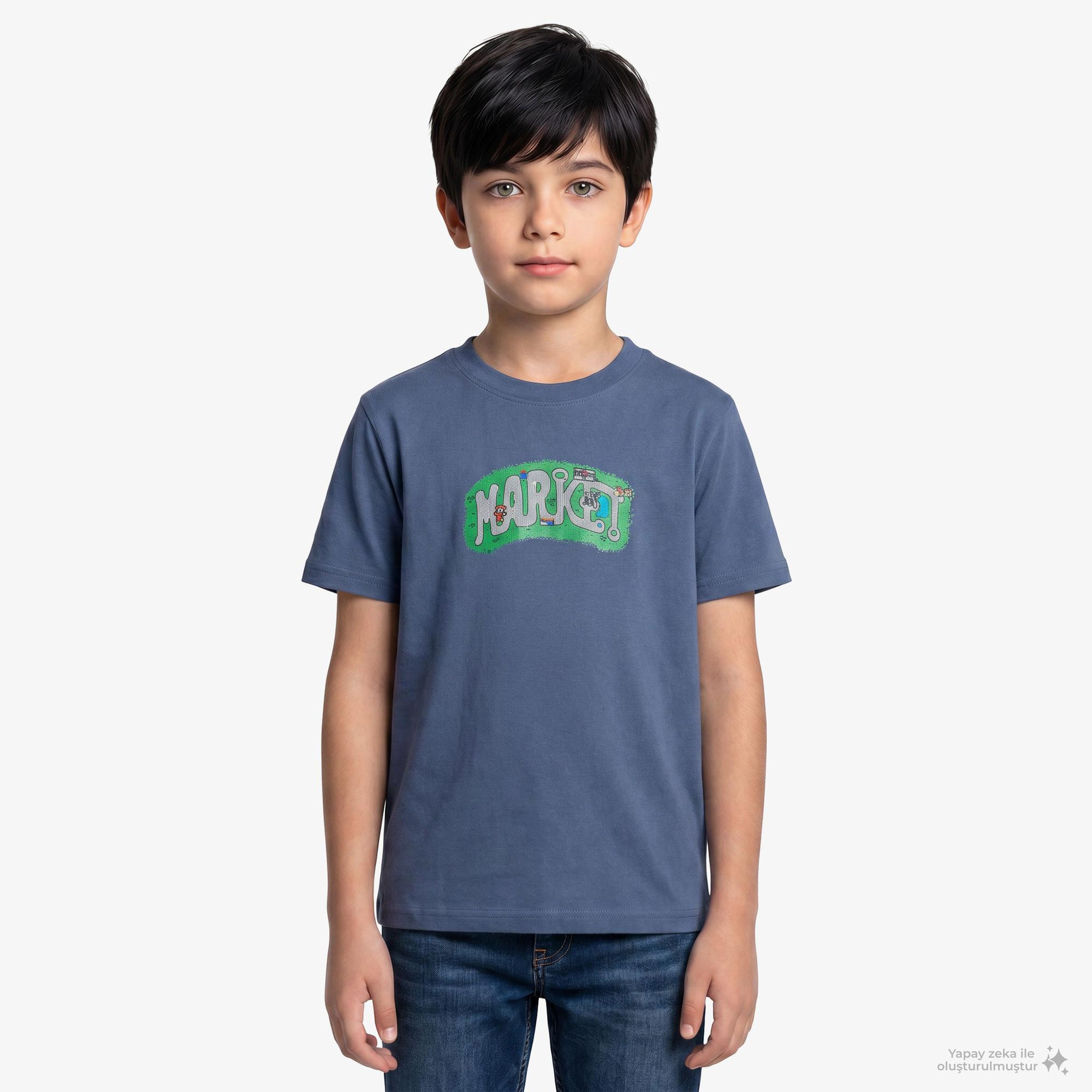 Market City Streets Çocuk Mavi T-Shirt