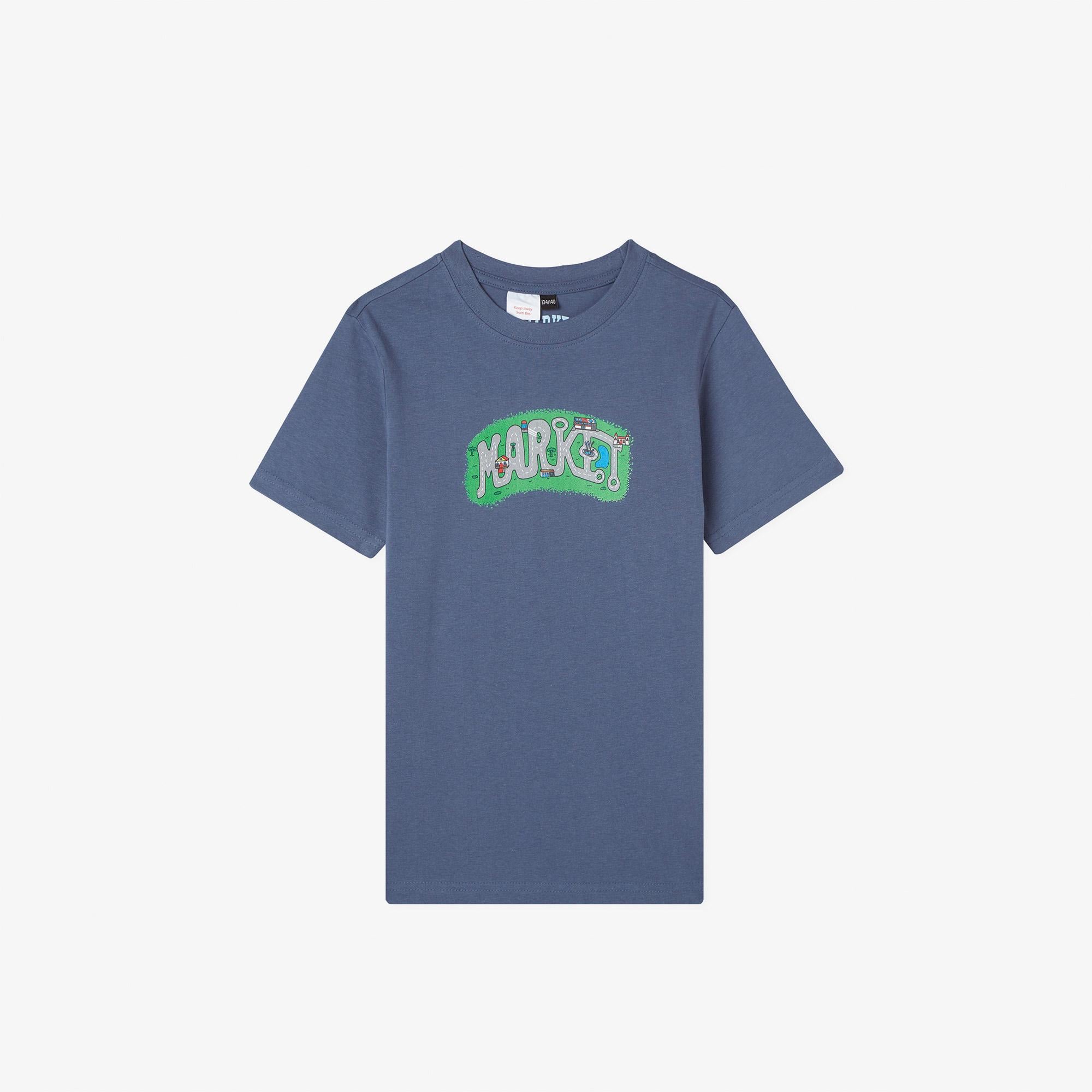 Market City Streets Çocuk Mavi T-Shirt