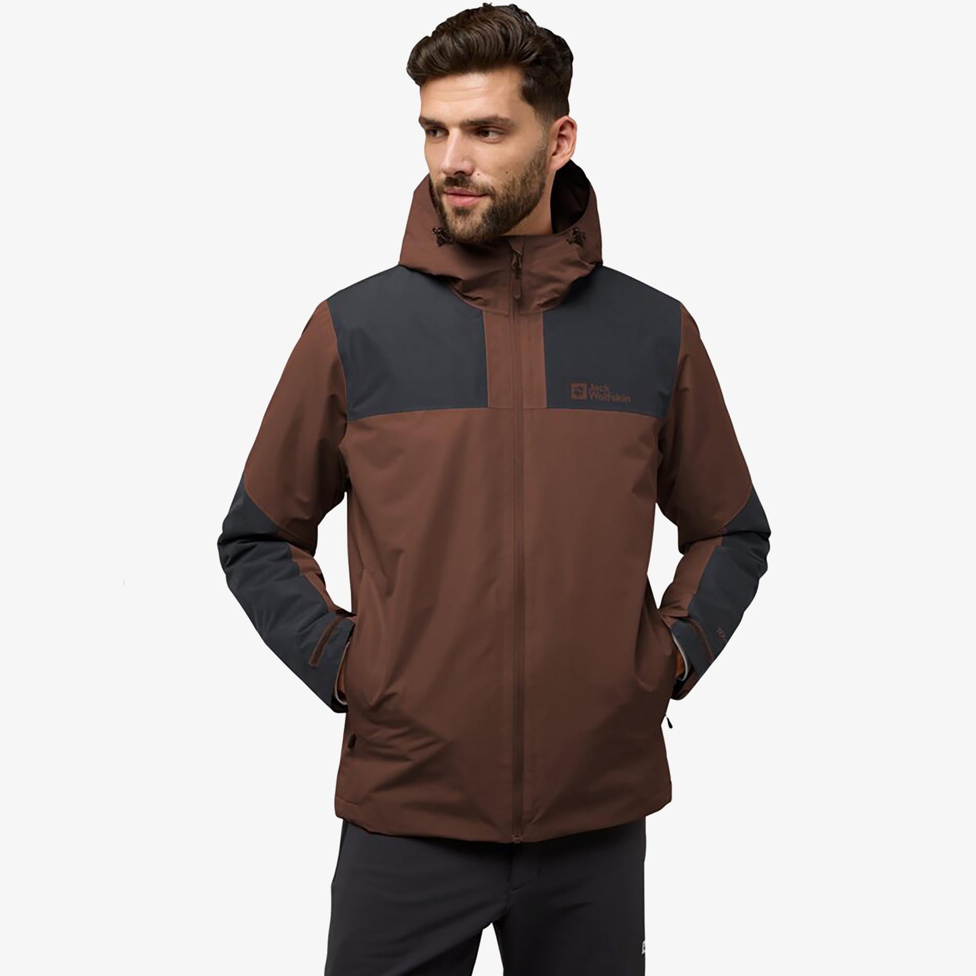 Jack Wolfskin Jasper Insulated Erkek Kahverengi Ceket