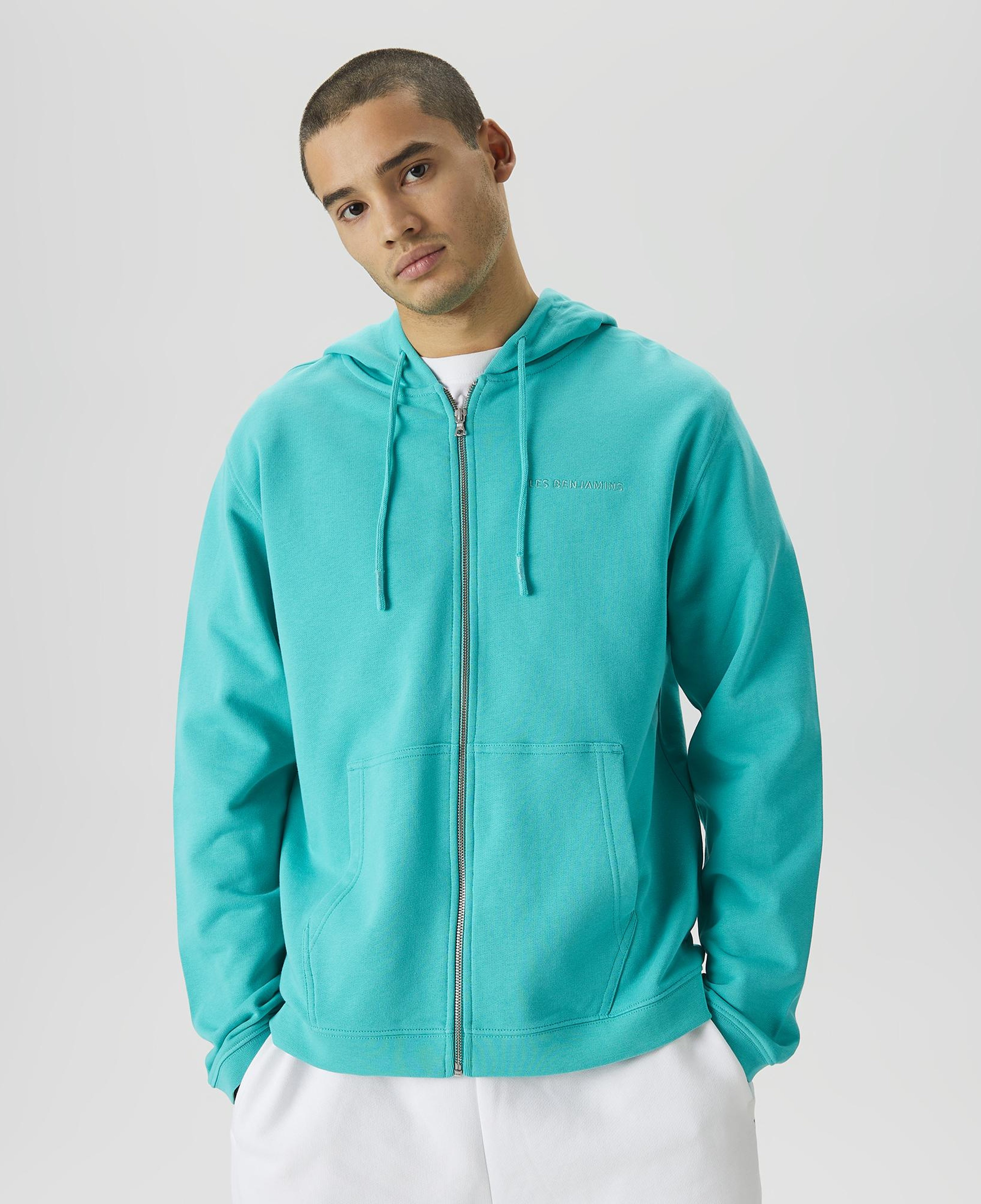 Les Benjamins Essential Erkek Yeşil Hoodie