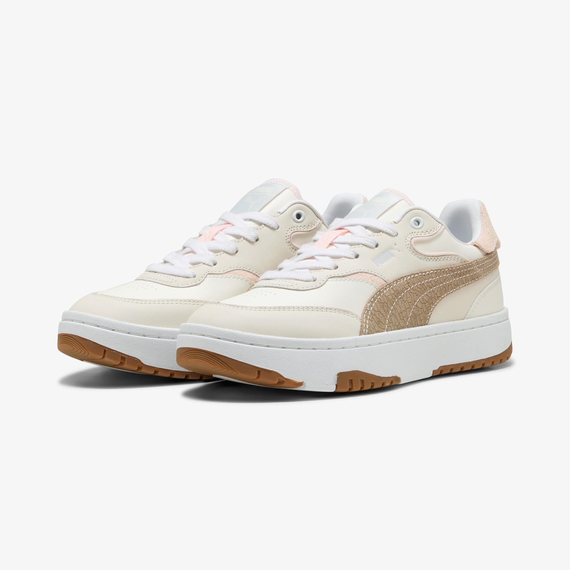 Puma Cali Sylva Elevated Kadın Krem Spor Ayakkabı