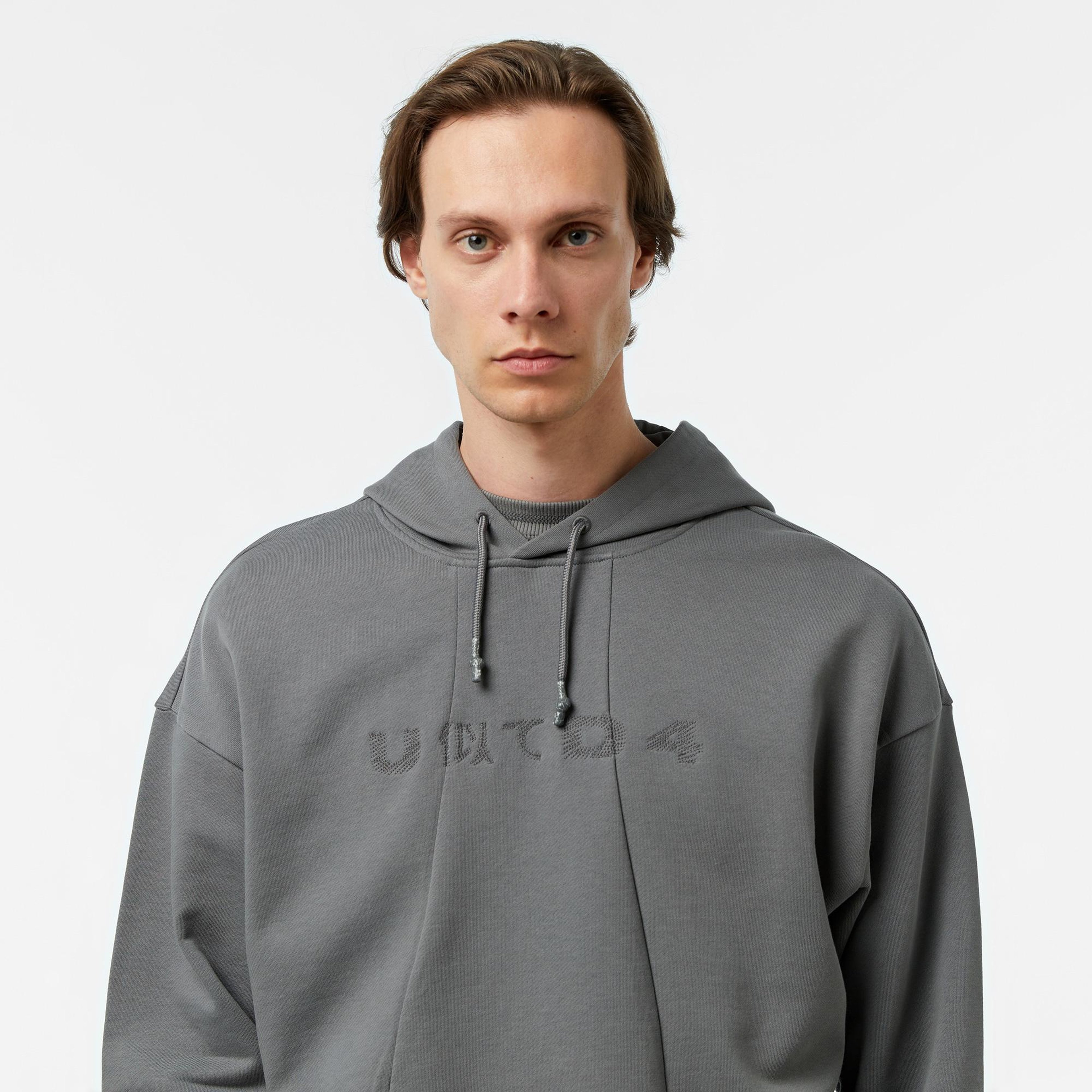 UNITED4 Pieces Erkek Gri Hoodie