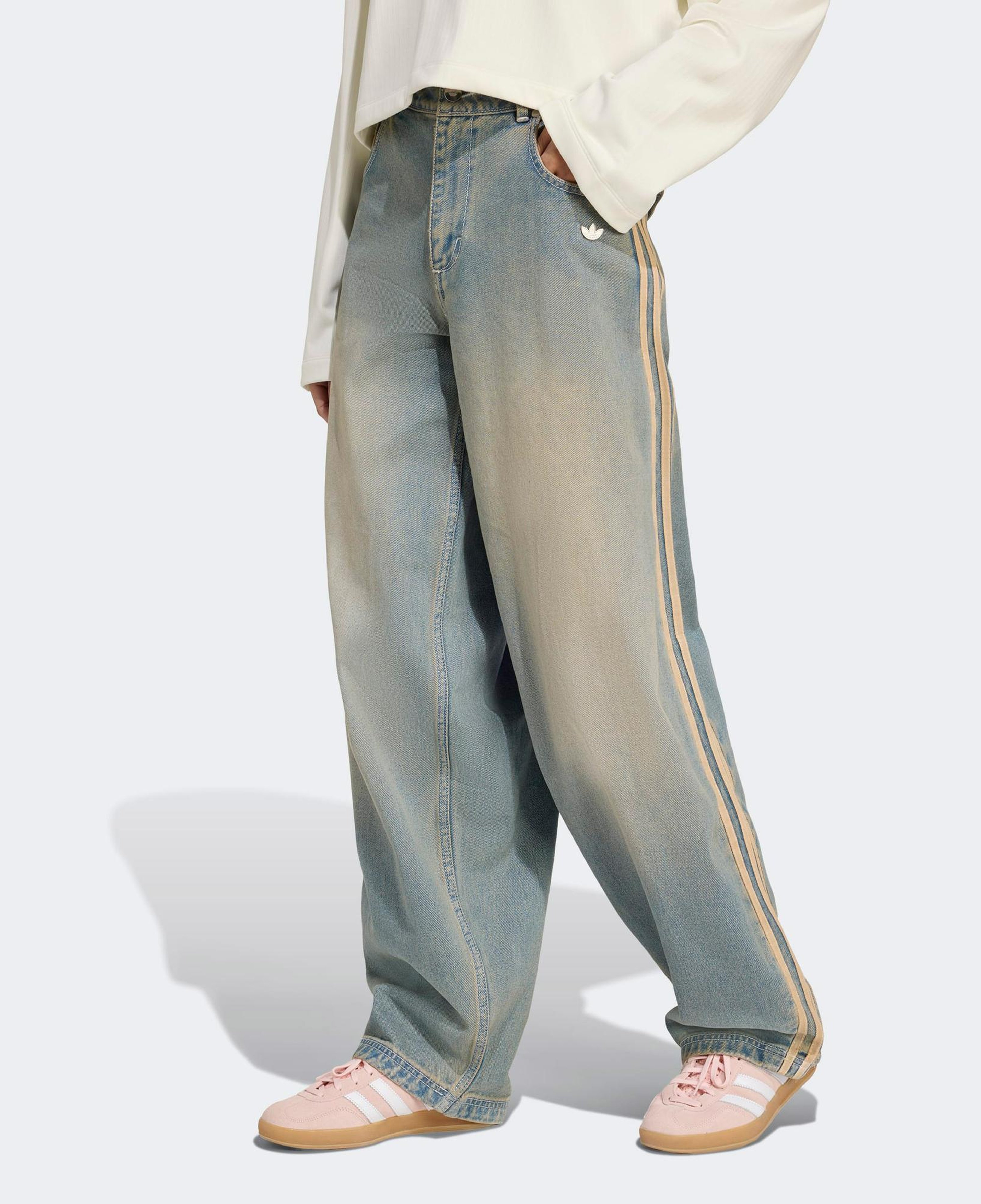 adidas P Essential Denim Pnt Kadın Mavi Pantolon
