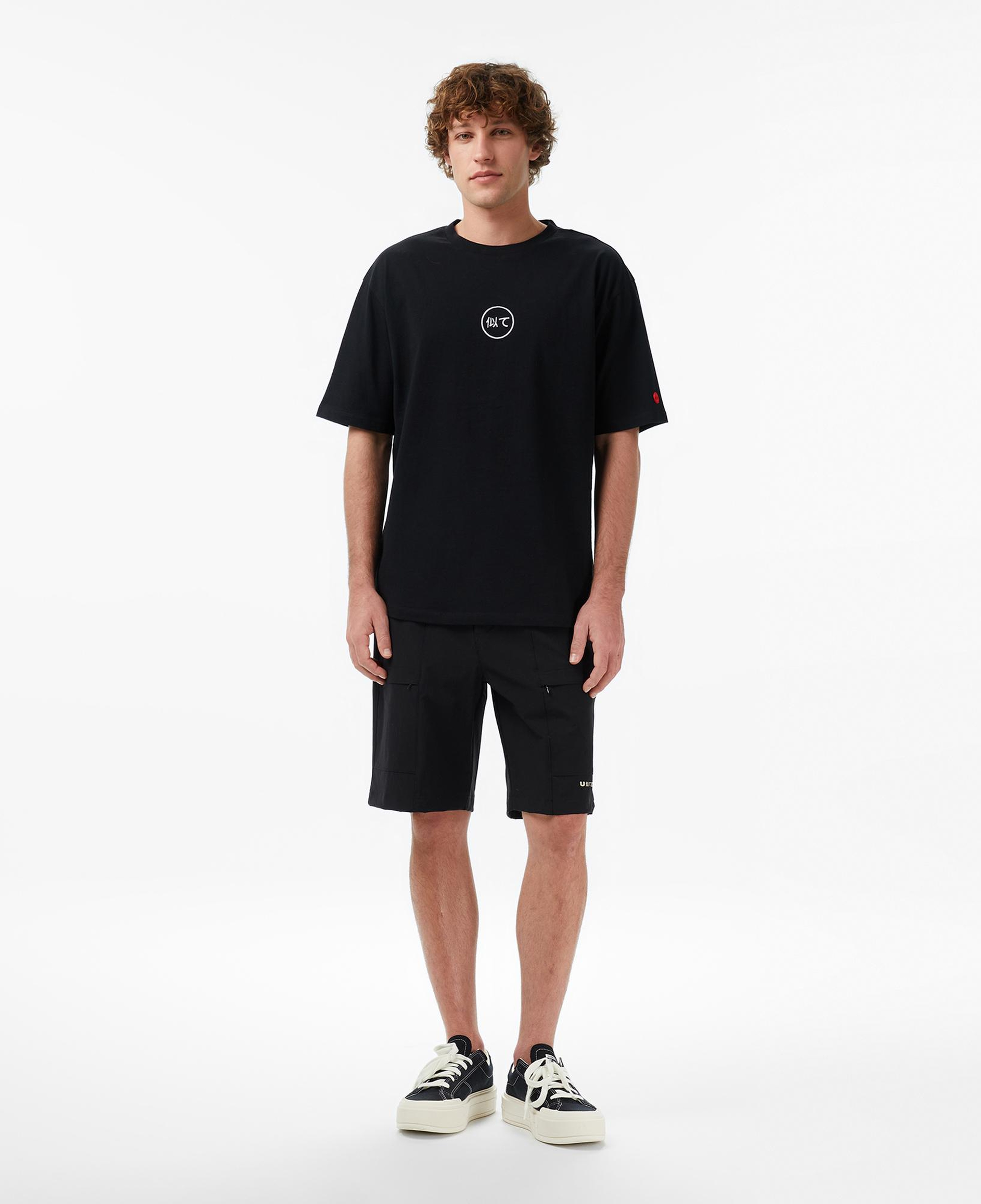 UNITED4 Regular Fit Erkek Siyah T-Shirt