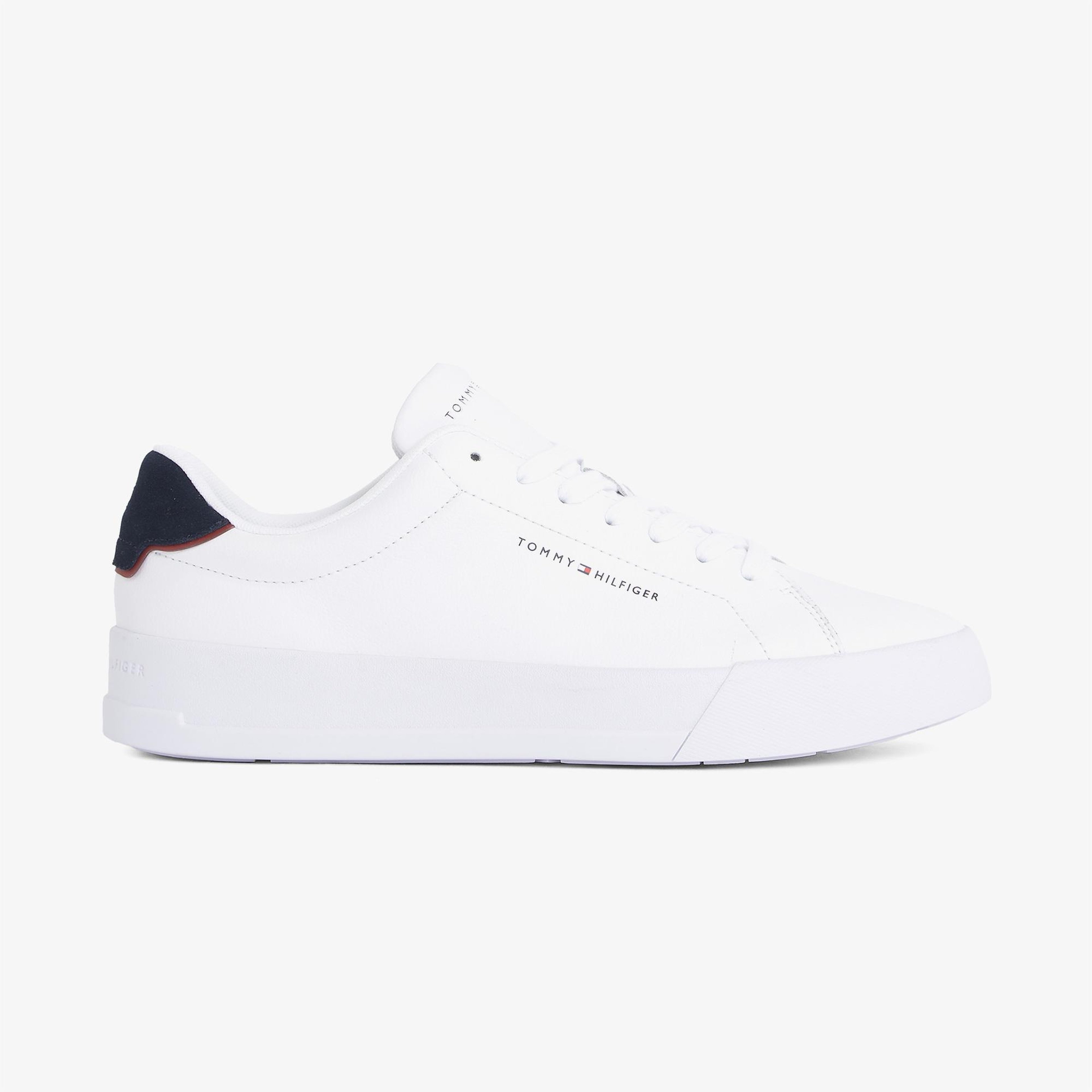 Tommy Hilfiger Court Leather Erkek Beyaz Spor Ayakkabı