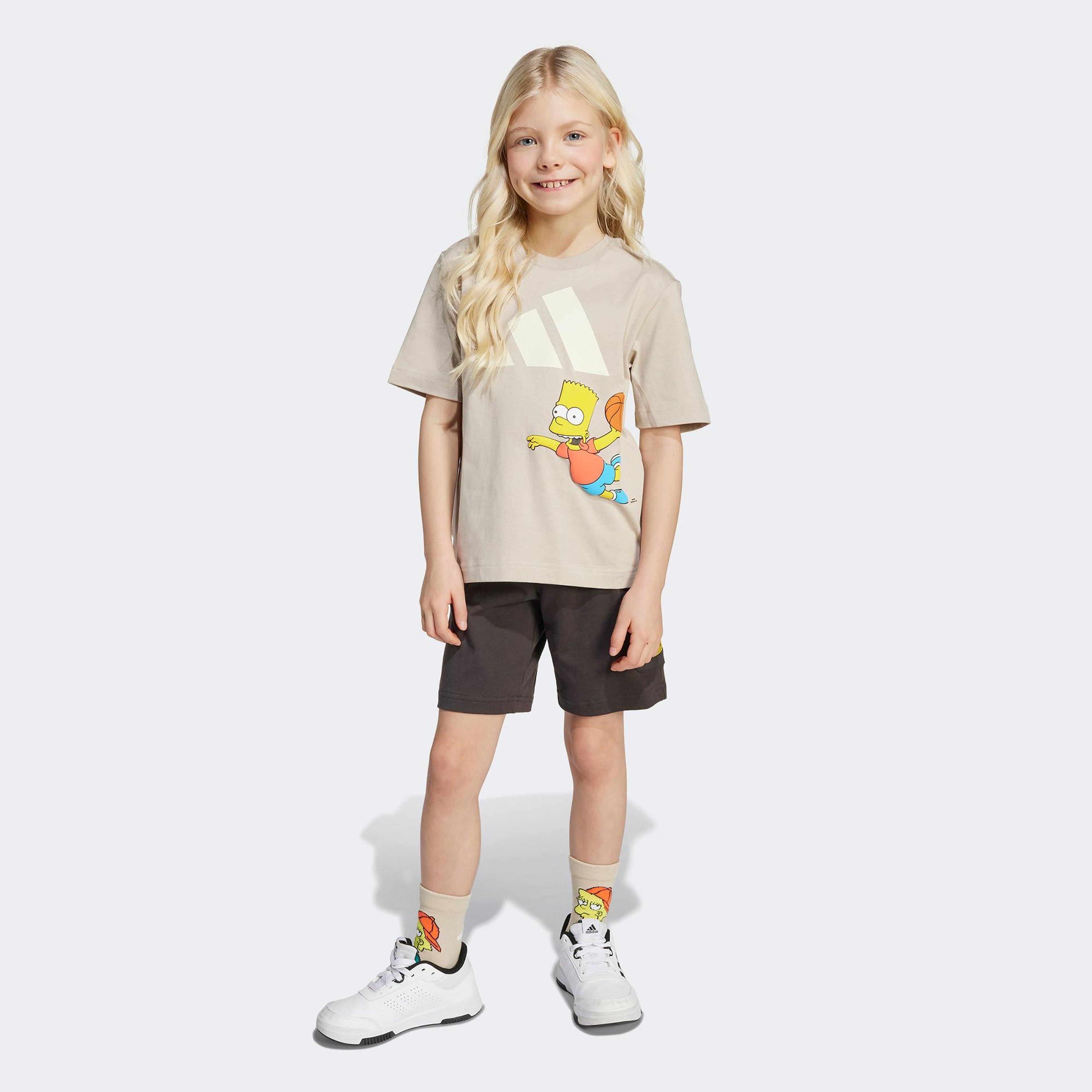 adidas The Simpsons Çocuk Gri Eşofman Takımı