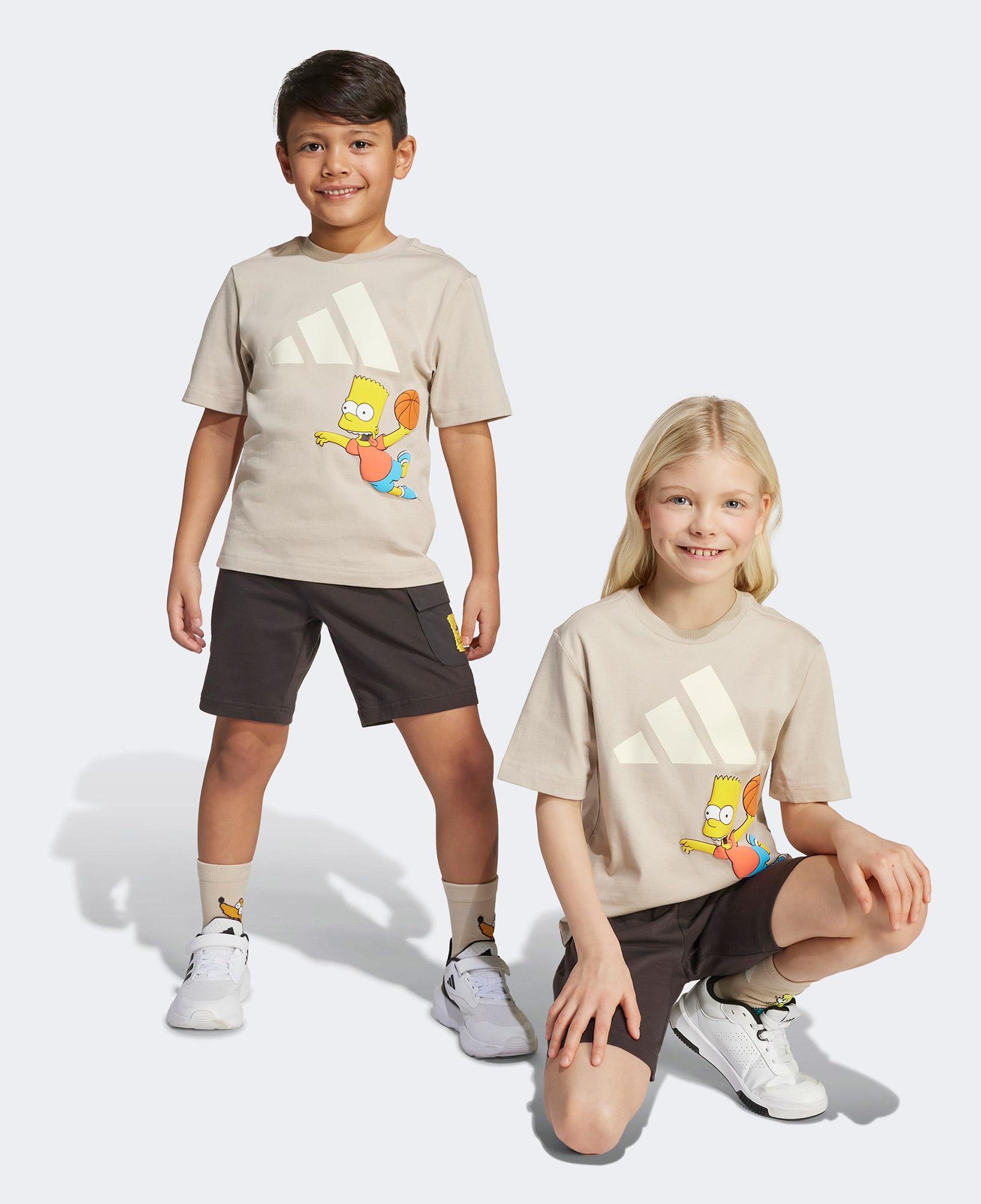 adidas The Simpsons Çocuk Gri Eşofman Takımı