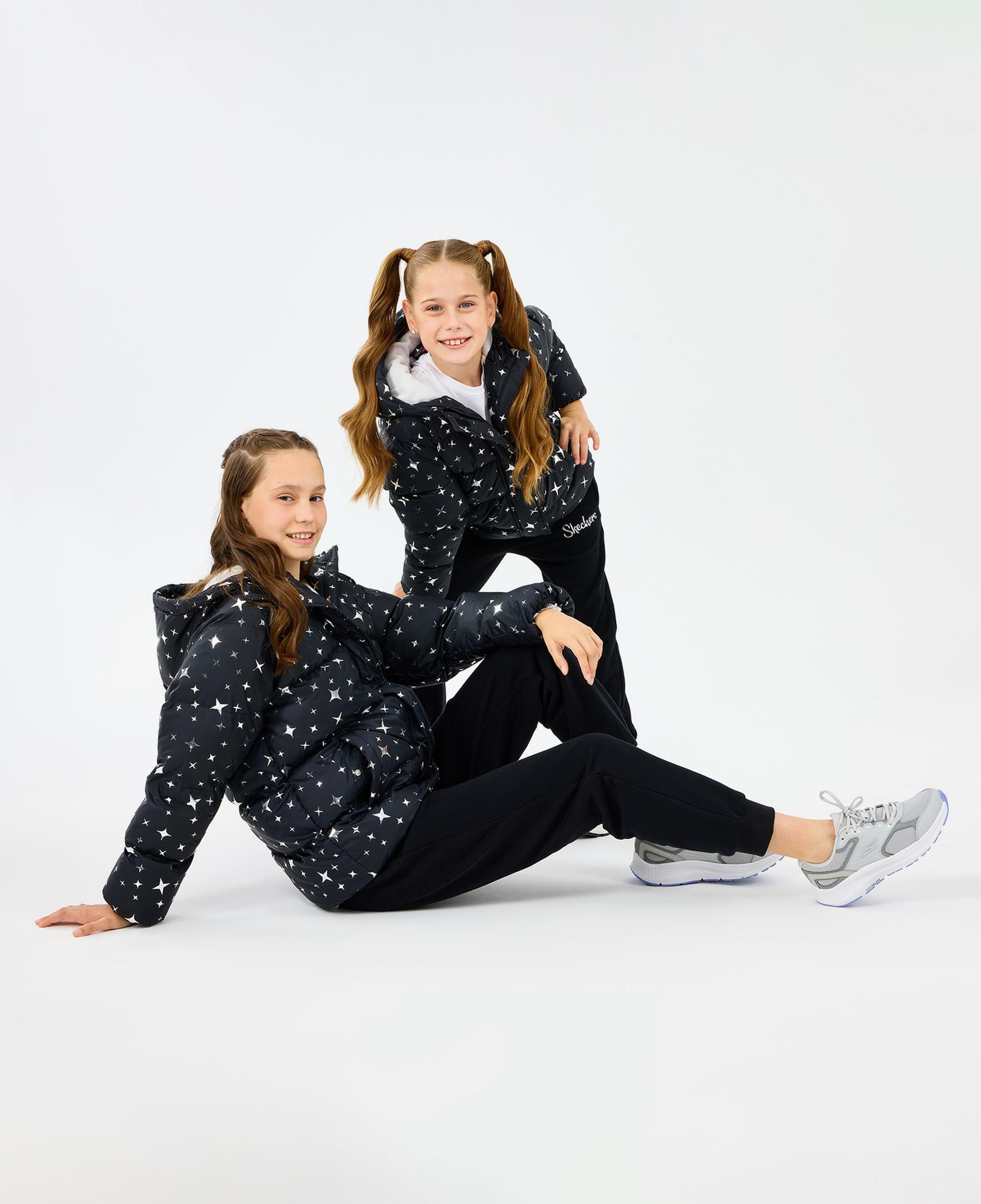 Skechers Sherpa Çocuk Siyah Mont