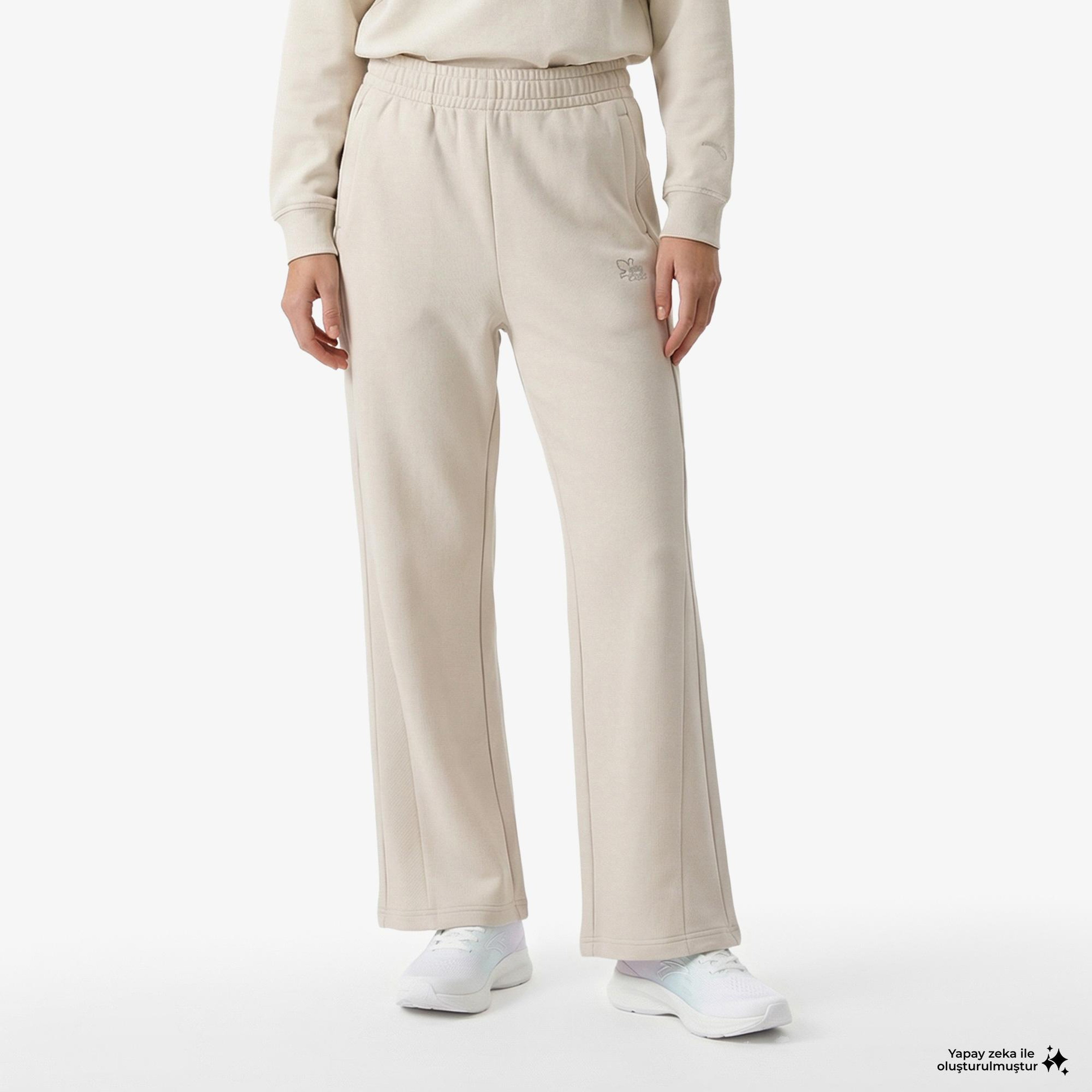 Anta Fearless Trip Kadın Beyaz Eşofman Altı