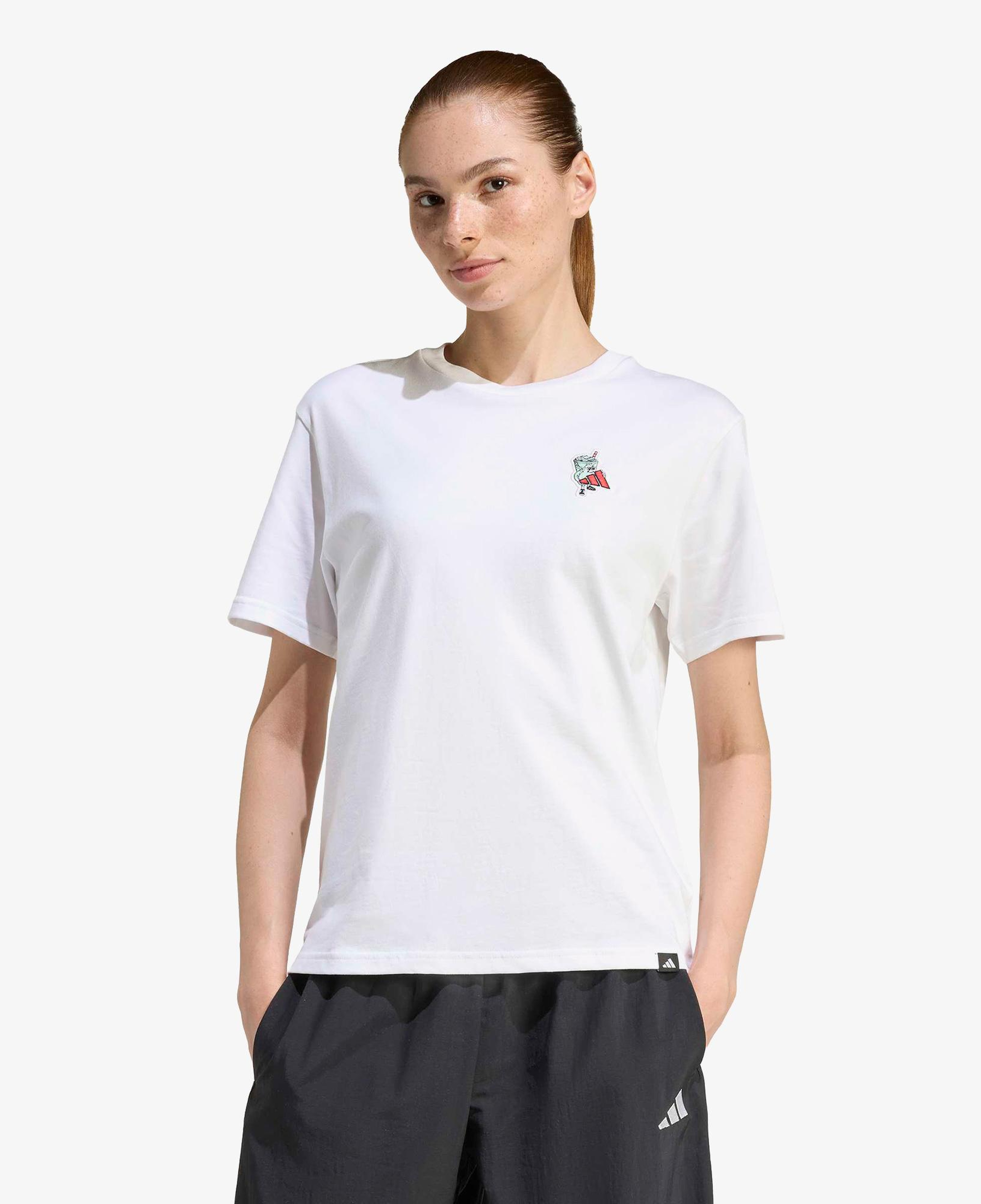 adidas Food Graphic Kadın Beyaz T-Shirt