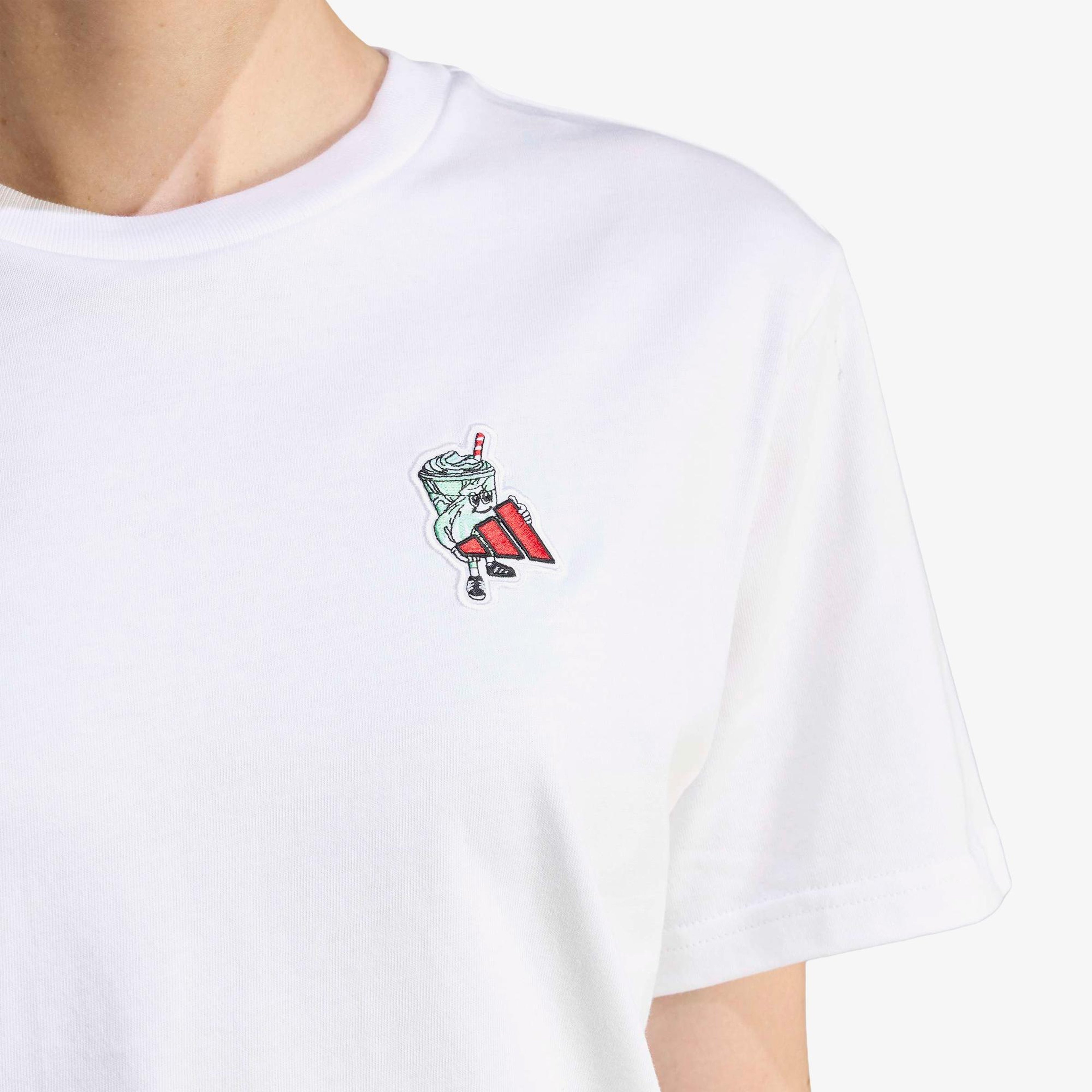 adidas Food Graphic Kadın Beyaz T-Shirt