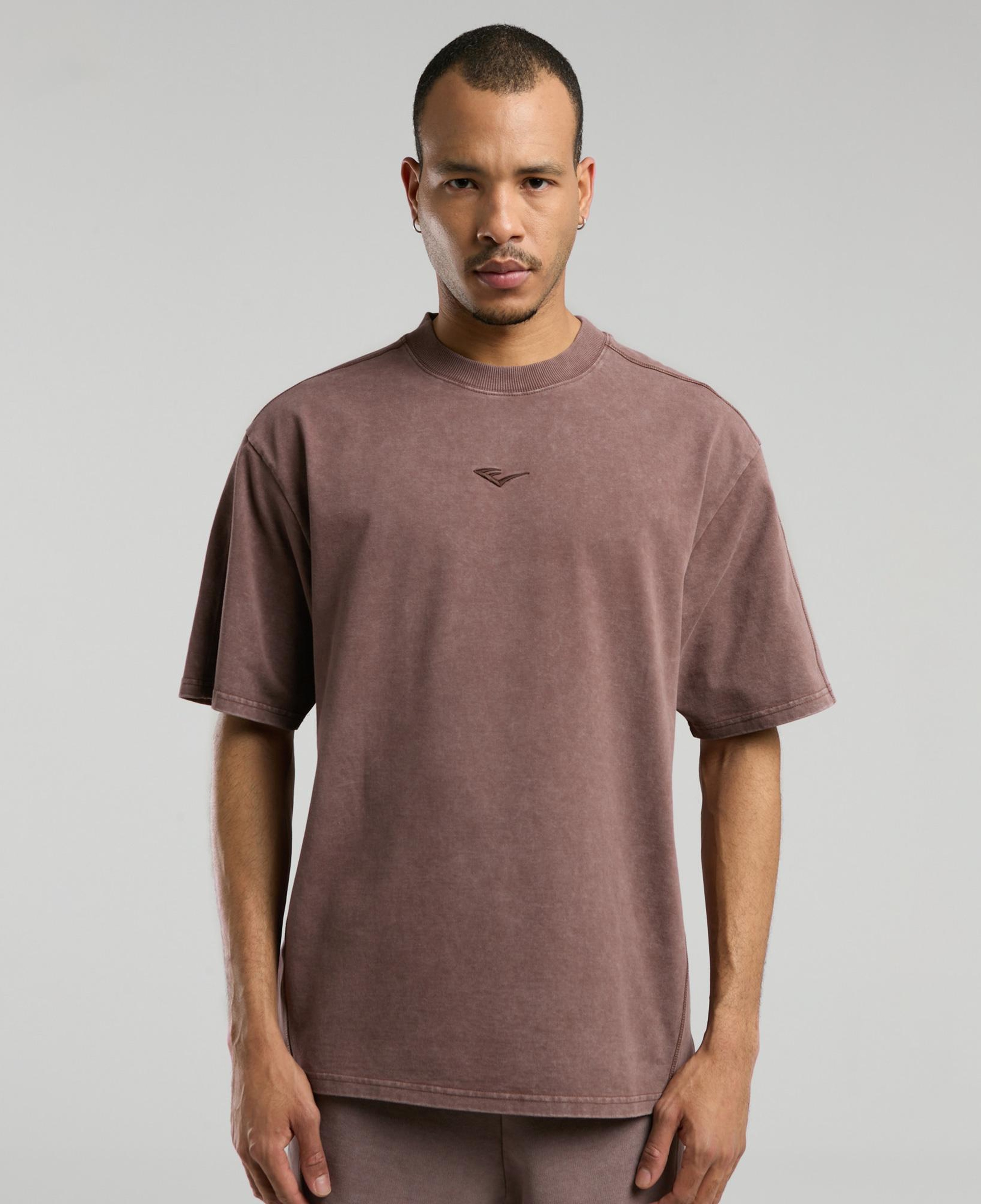 Everlast Bronx 1910 Oversize Erkek Kahverengi T-Shirt