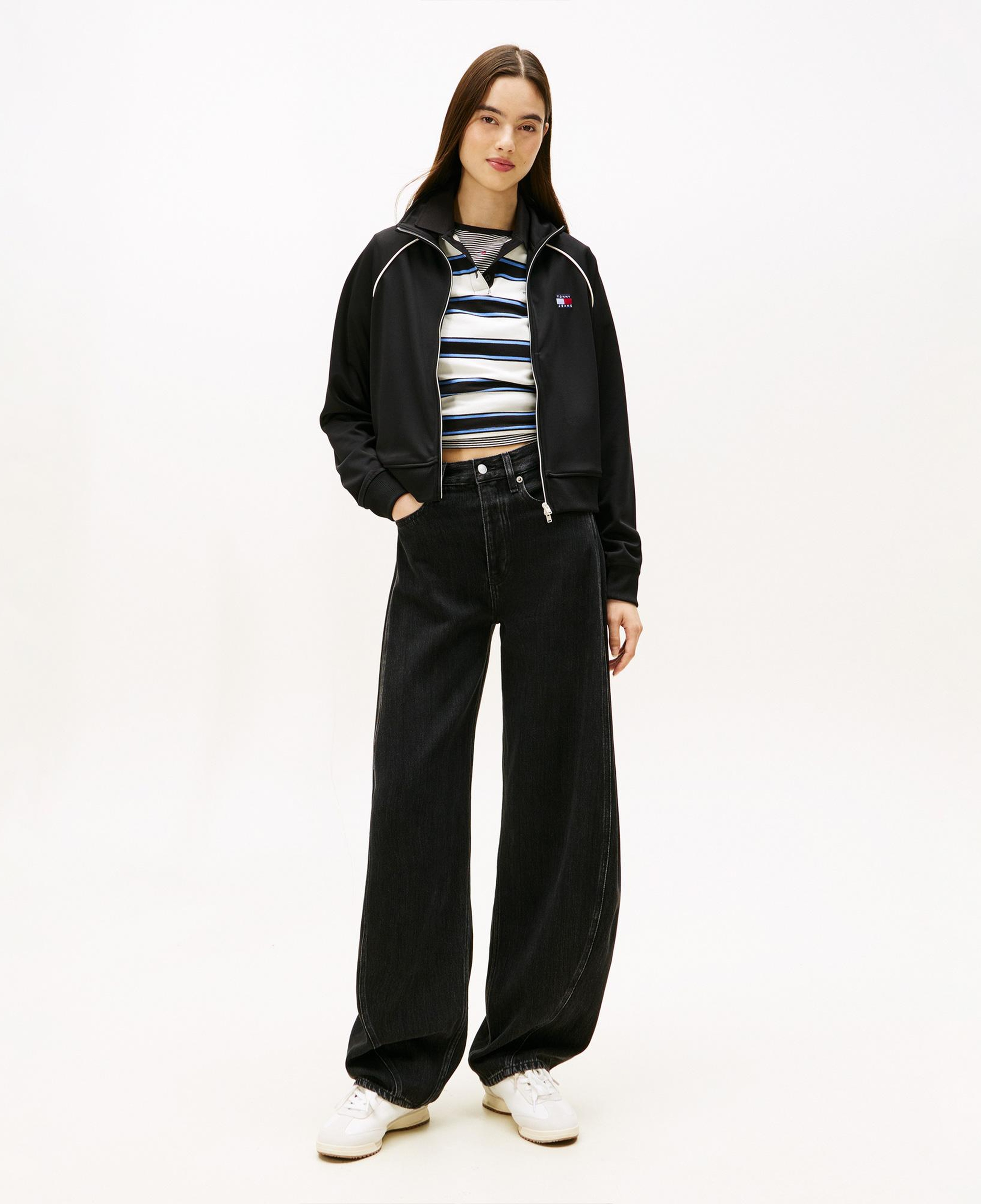 Tommy Hilfiger Mid Rise Barrel Kadın Mavi Pantolon