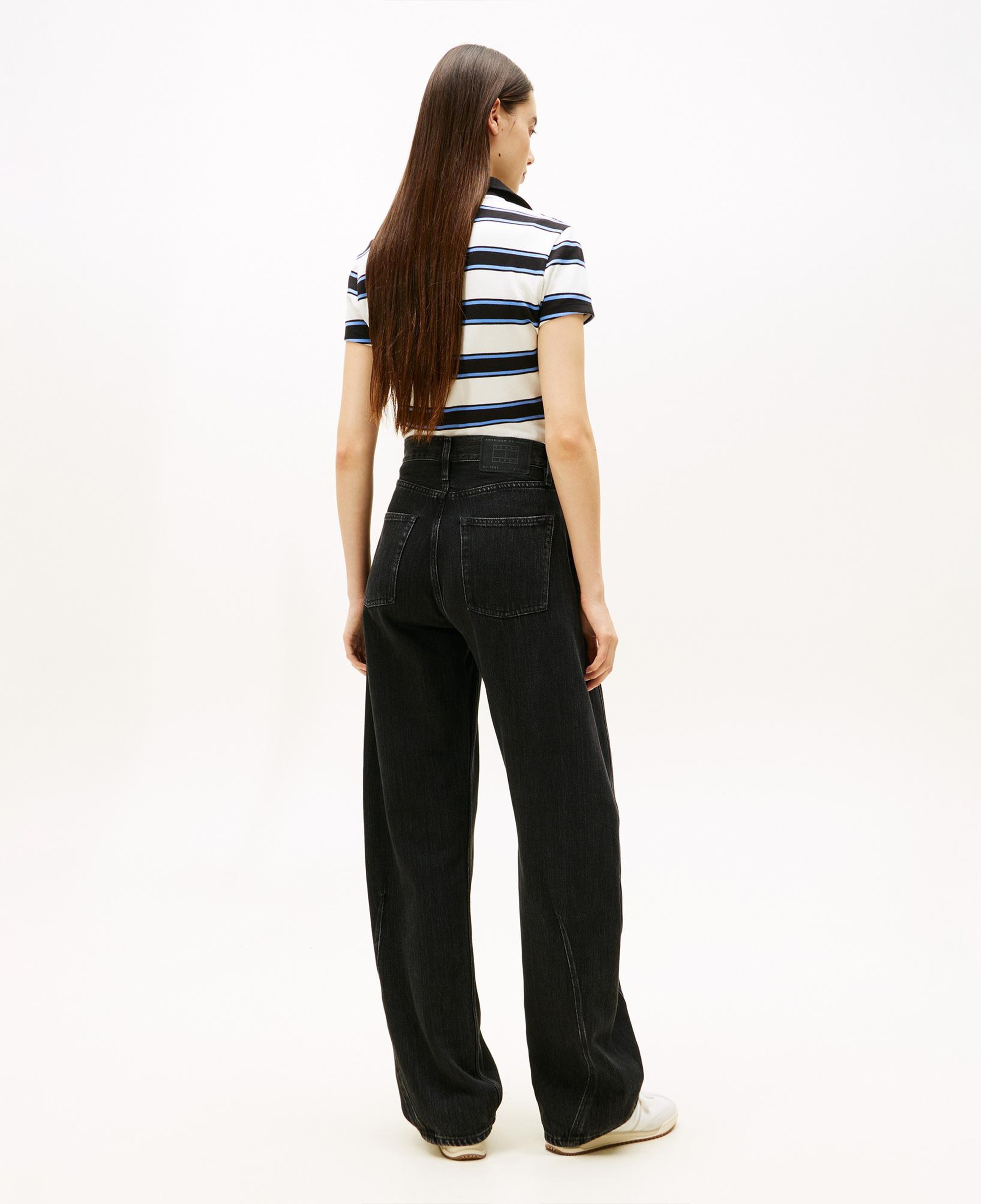 Tommy Hilfiger Mid Rise Barrel Kadın Mavi Pantolon