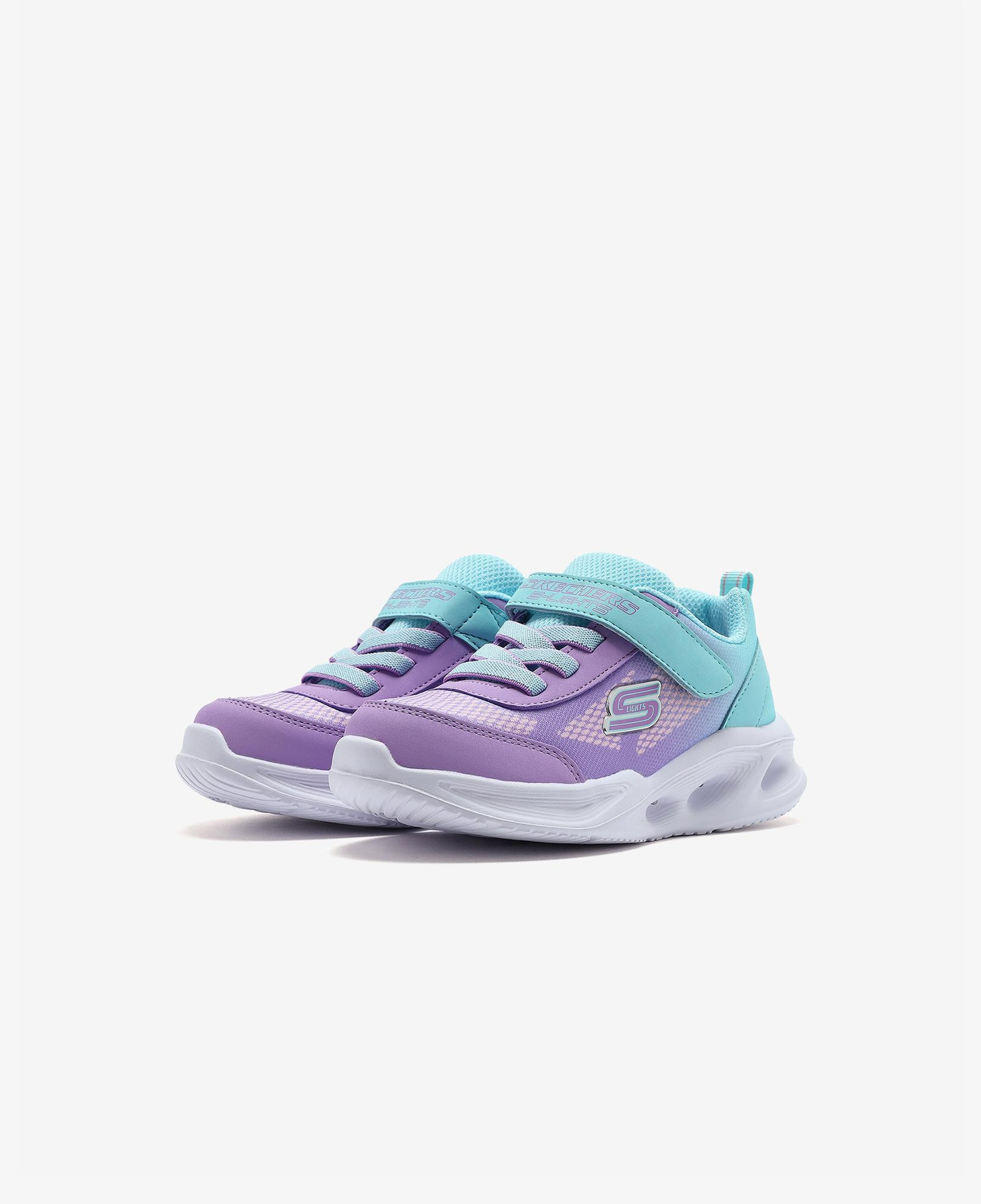 Skechers Sola Glow Ombre Deluxe Çocuk Mor Işıklı Spor Ayakkabı