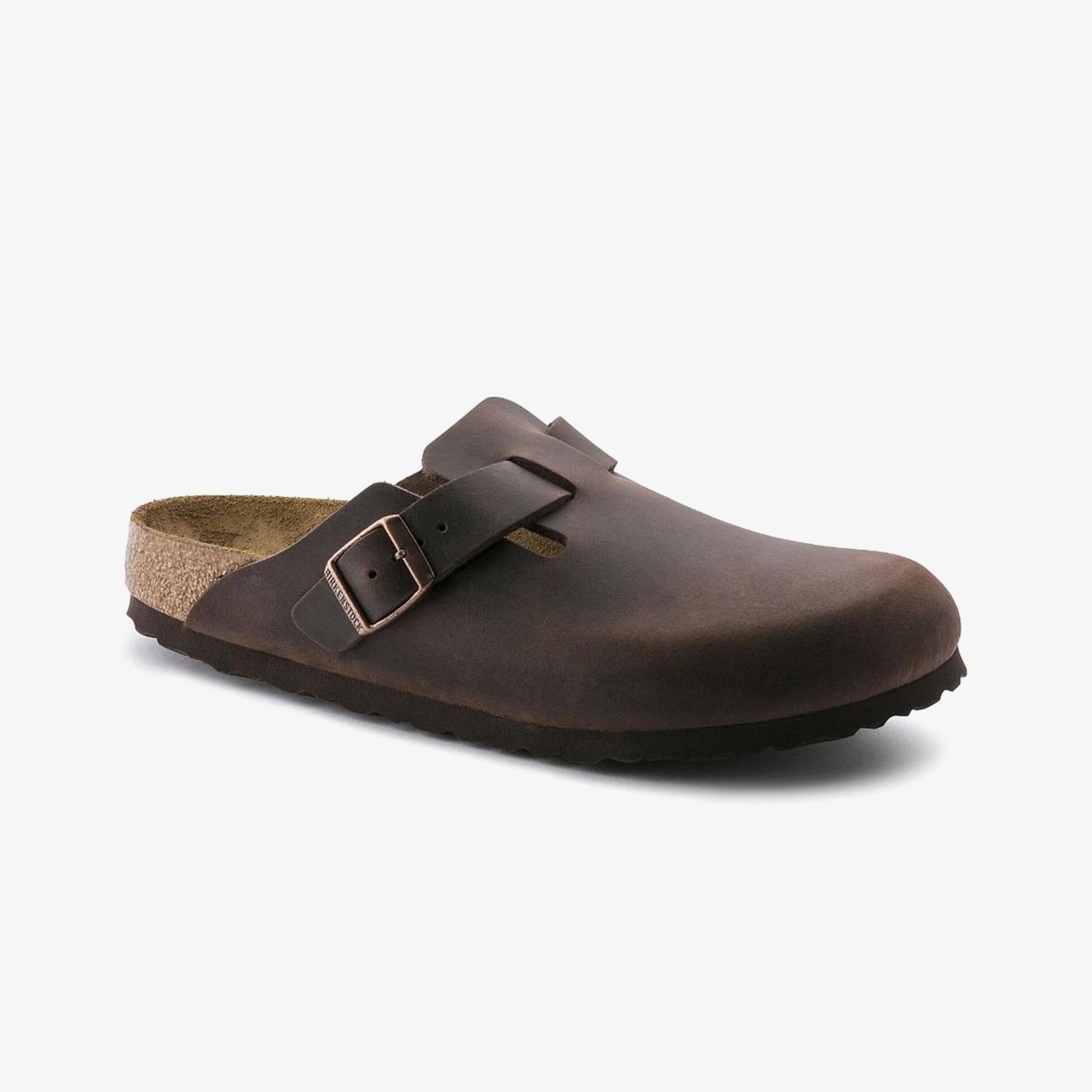 Birkenstock Nautral Leather Oiled Unisex Kahverengi Terlik