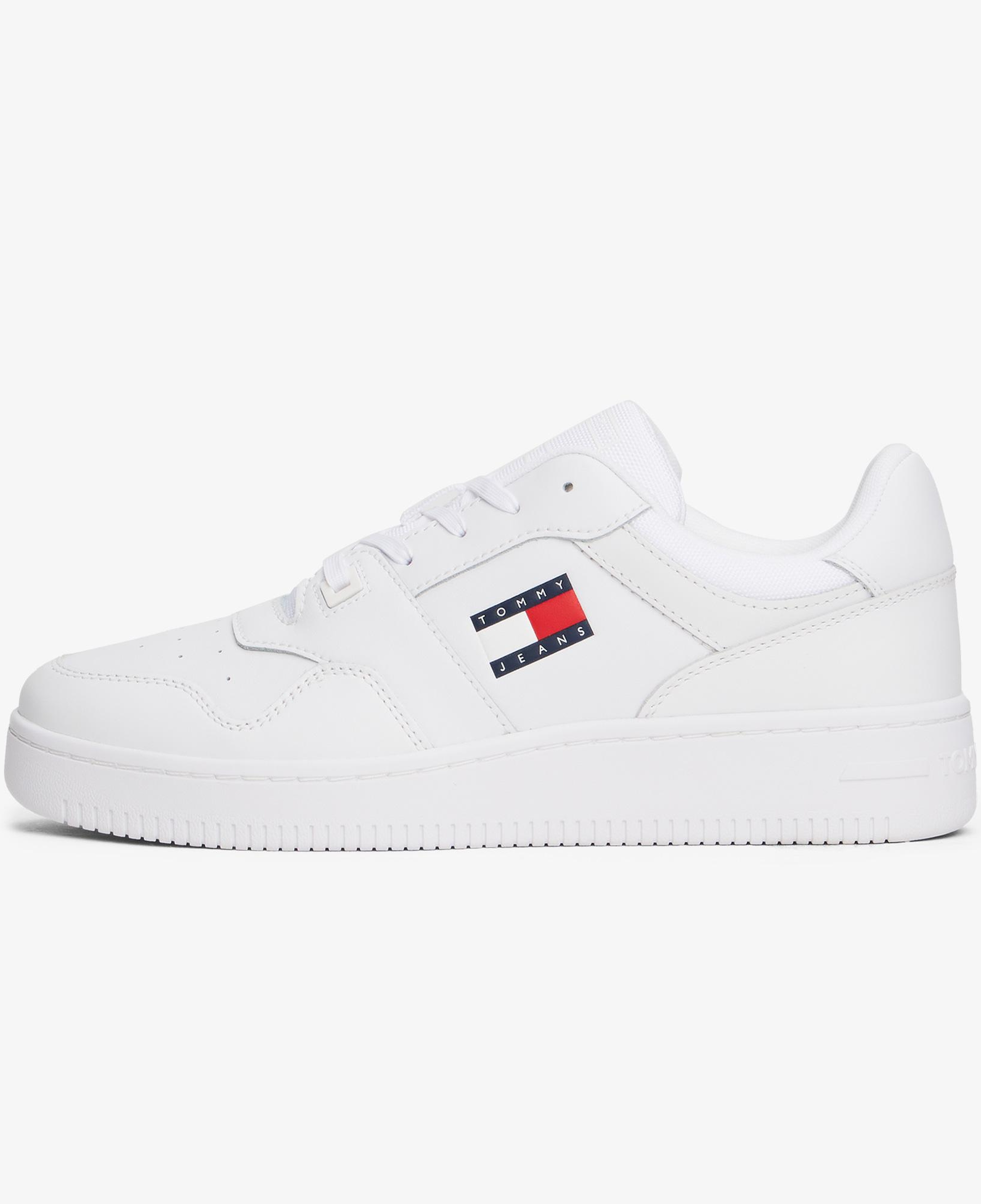 Tommy Hilfiger Retro Basket Essentials Unisex Beyaz Spor Ayakkabı