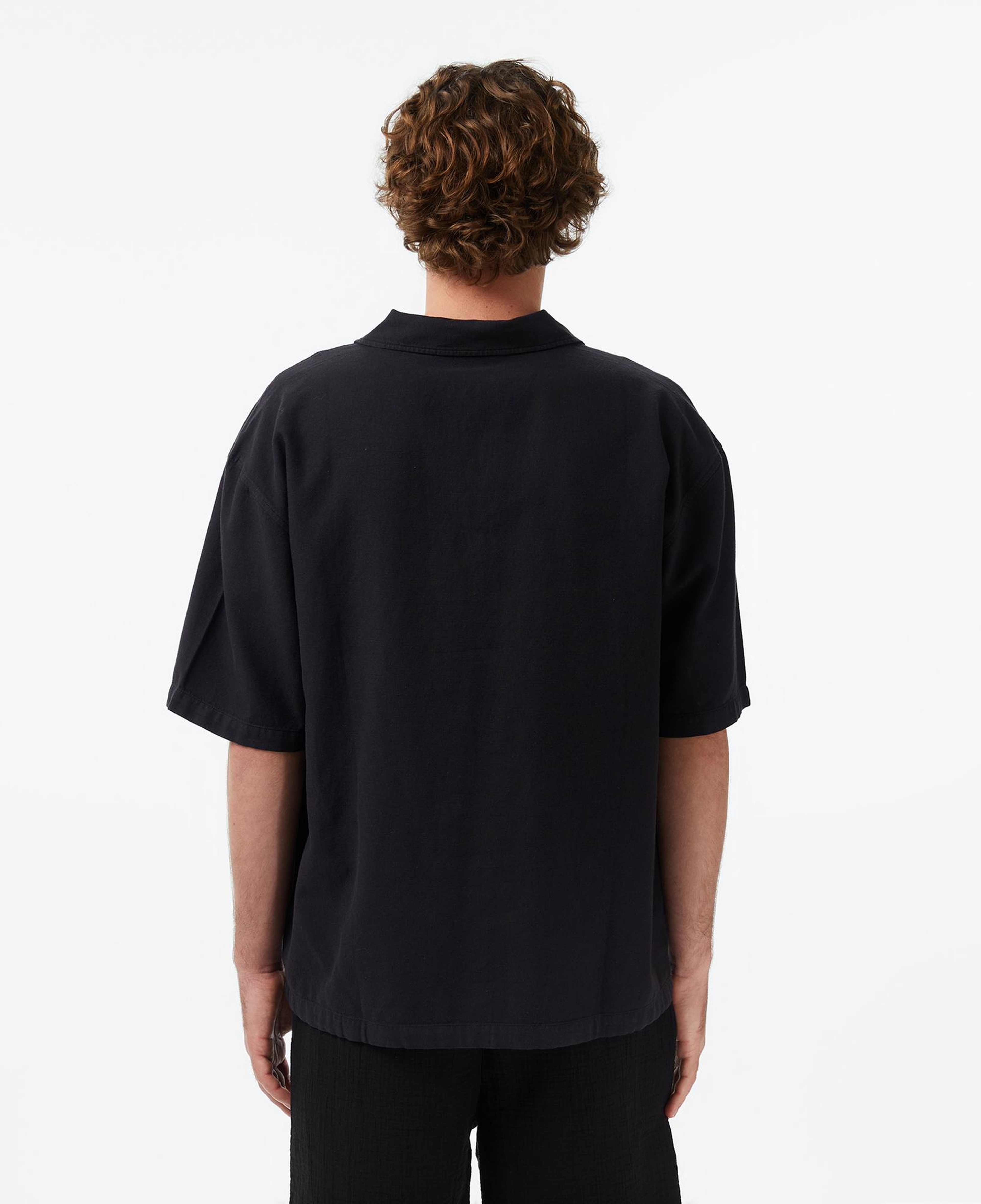 UNITED4 Oversize Fit Erkek Siyah Polo