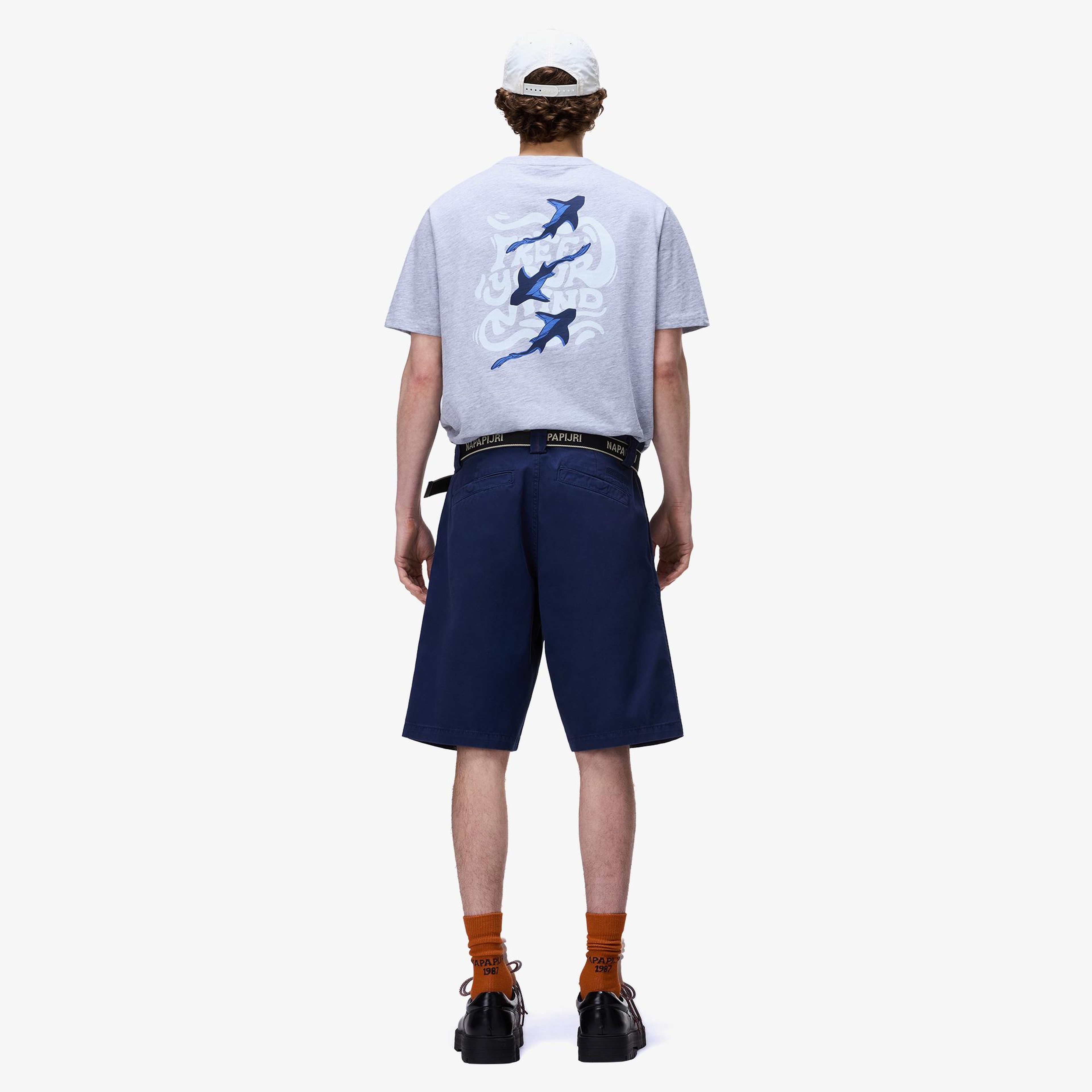 Napapijri Elior Erkek Mavi T-Shirt