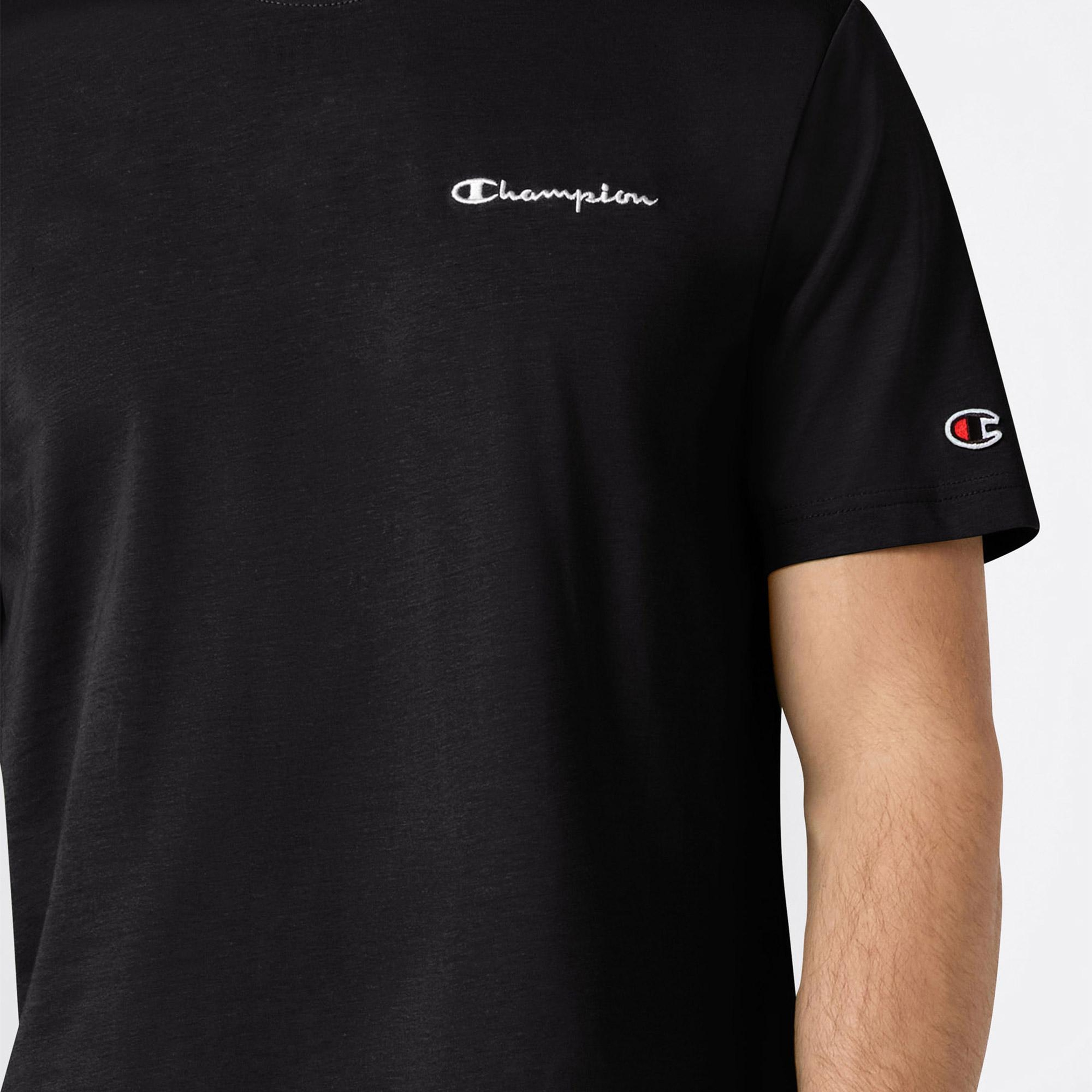 Champion Relaxed Fit Erkek Siyah T-Shirt