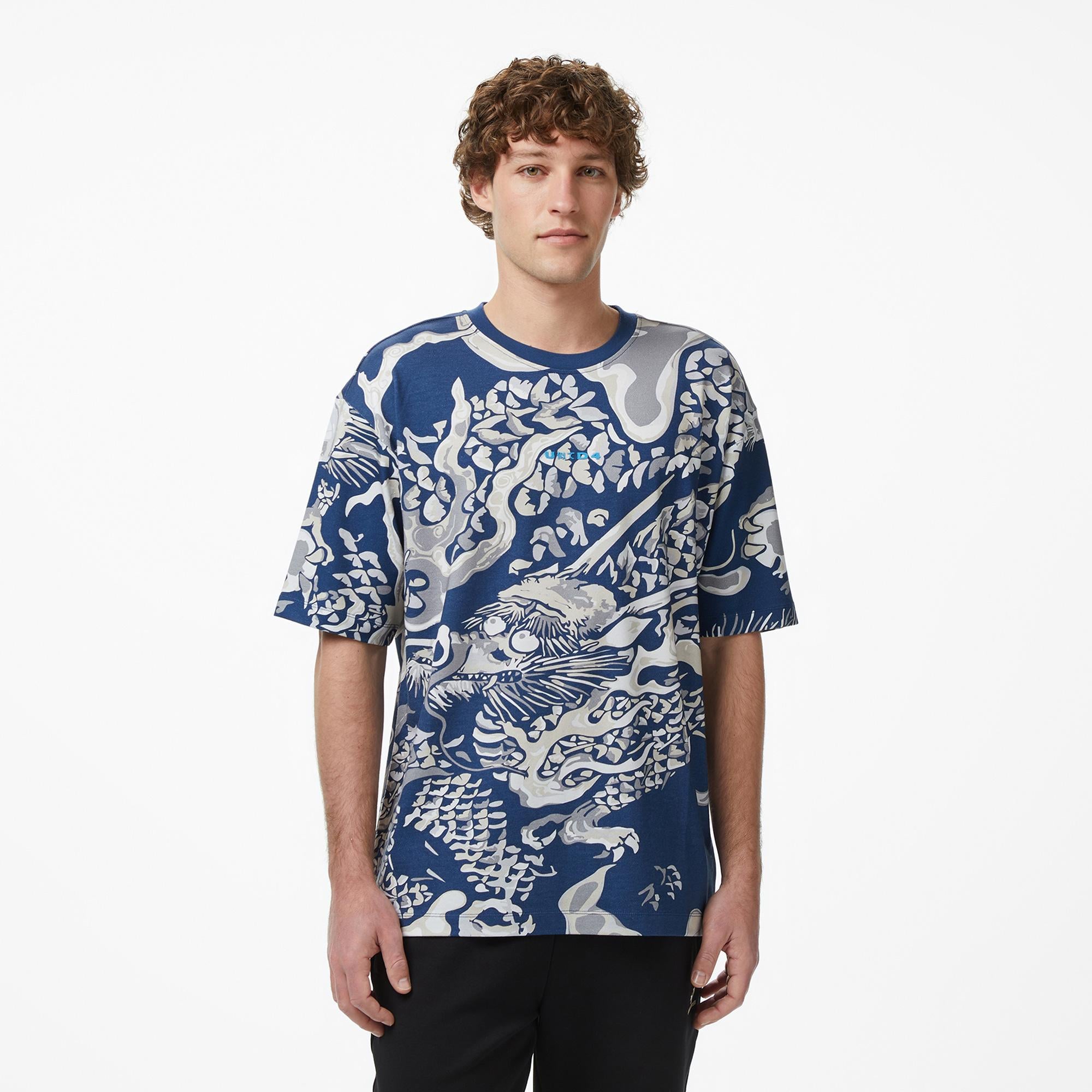 UNITED4 Regular Fit Erkek Lacivert T-Shirt