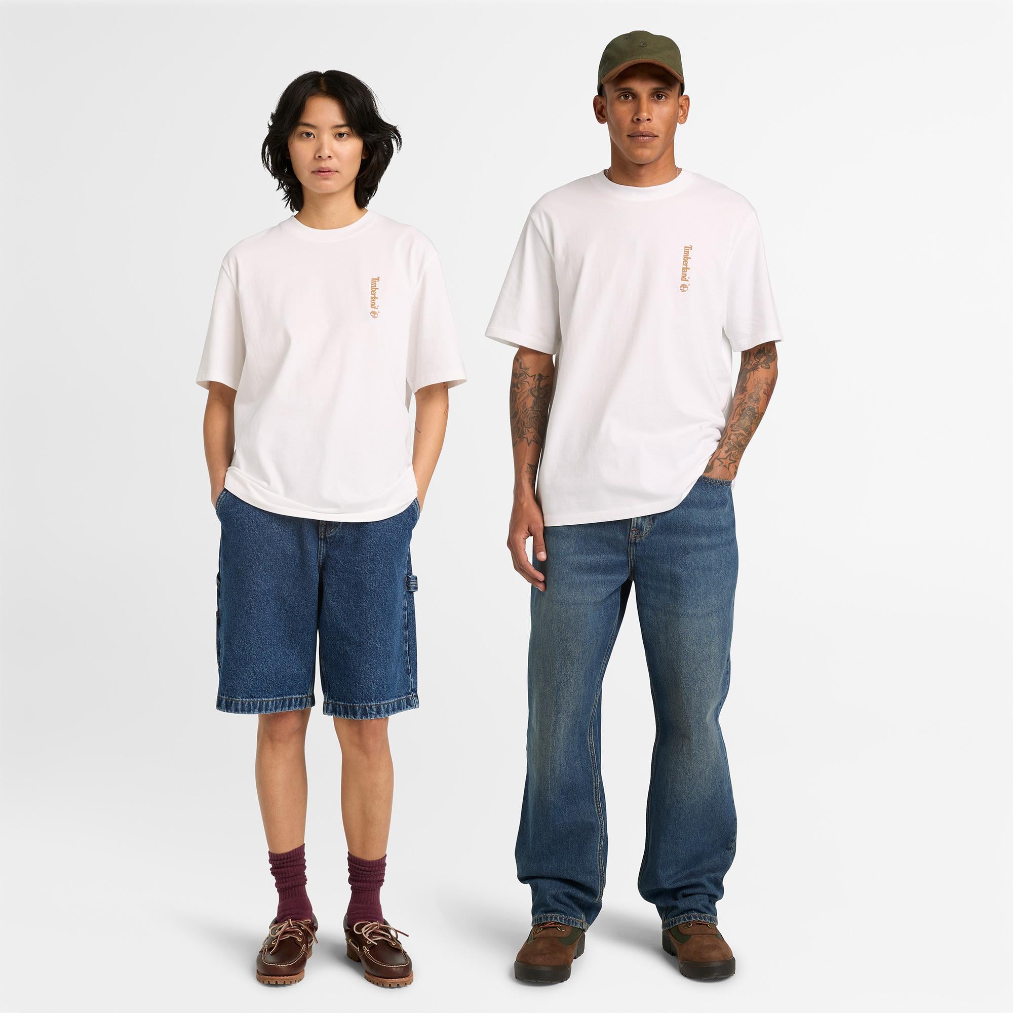 Timberland Short Sleeve ''Oval Logo'' Graphic Erkek Siyah T-Shirt