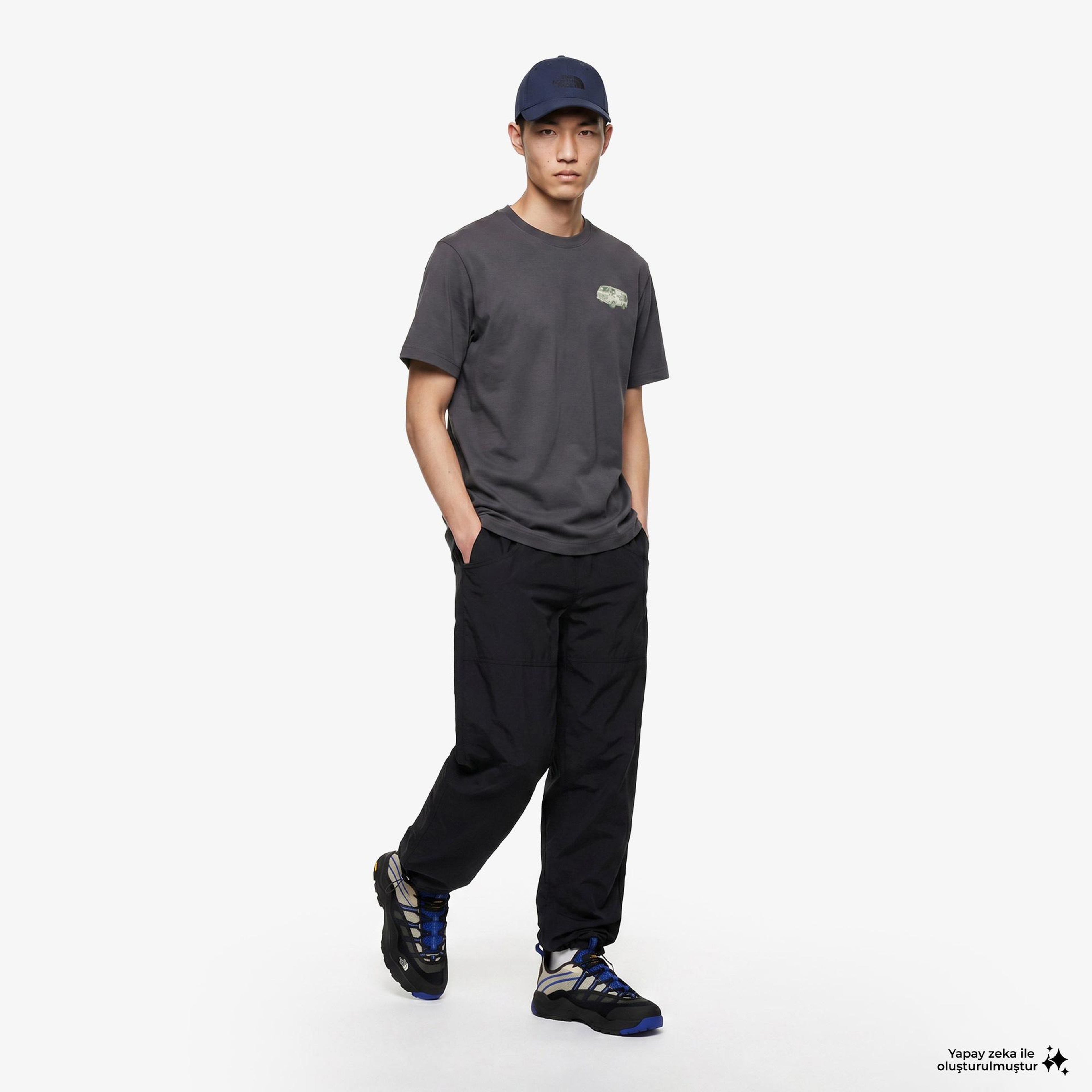 The North Face Van Life Relaxed Erkek Gri T-Shirt