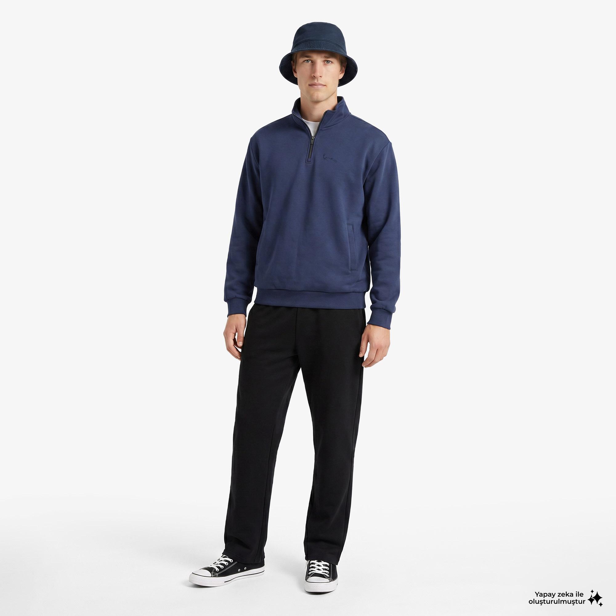 Karl Kani Signature Oversized Troyer Erkek Mavi Ceket