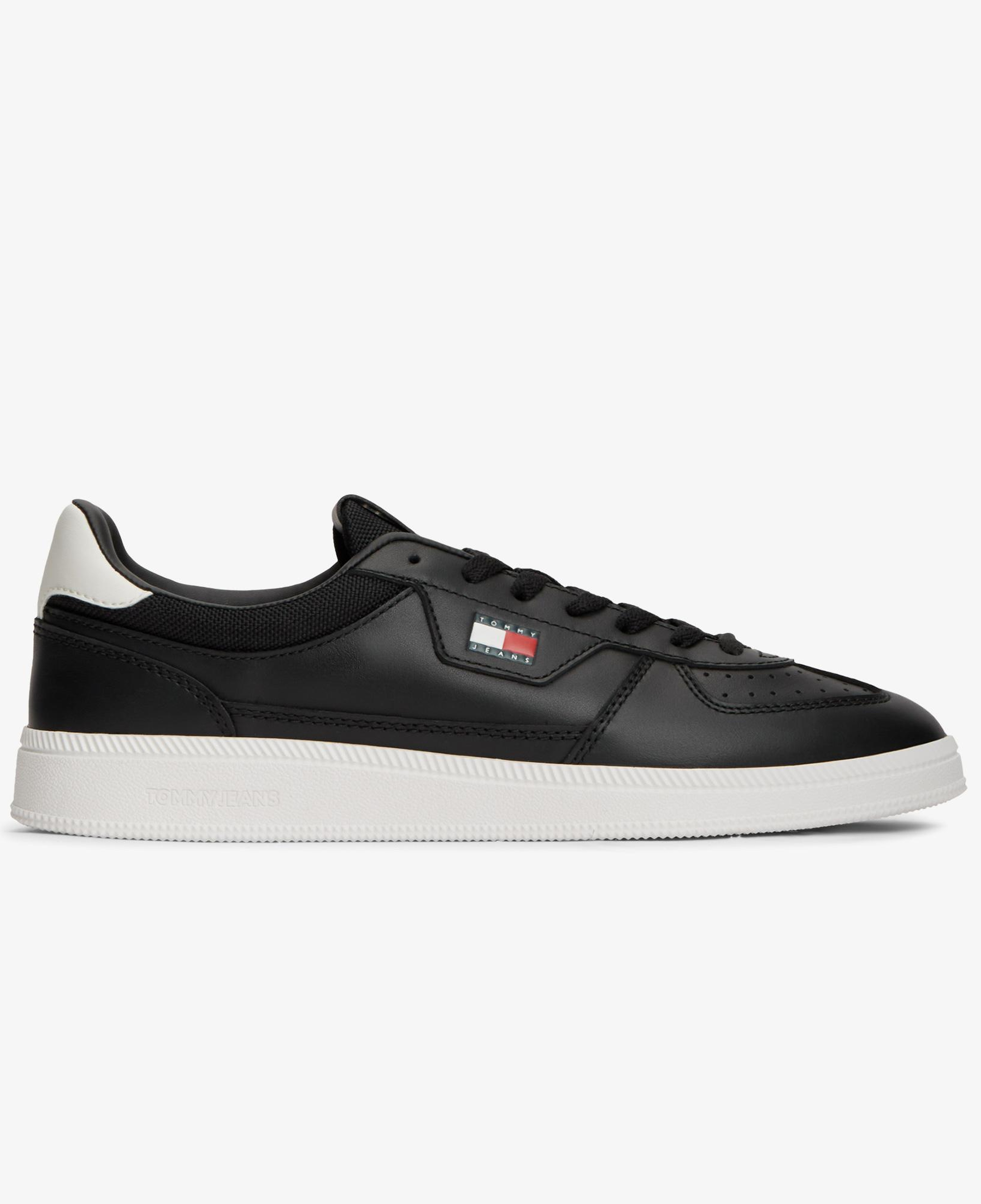 Tommy Hilfiger The Greenwich Edge Leather Erkek Siyah Spor Ayakkabı