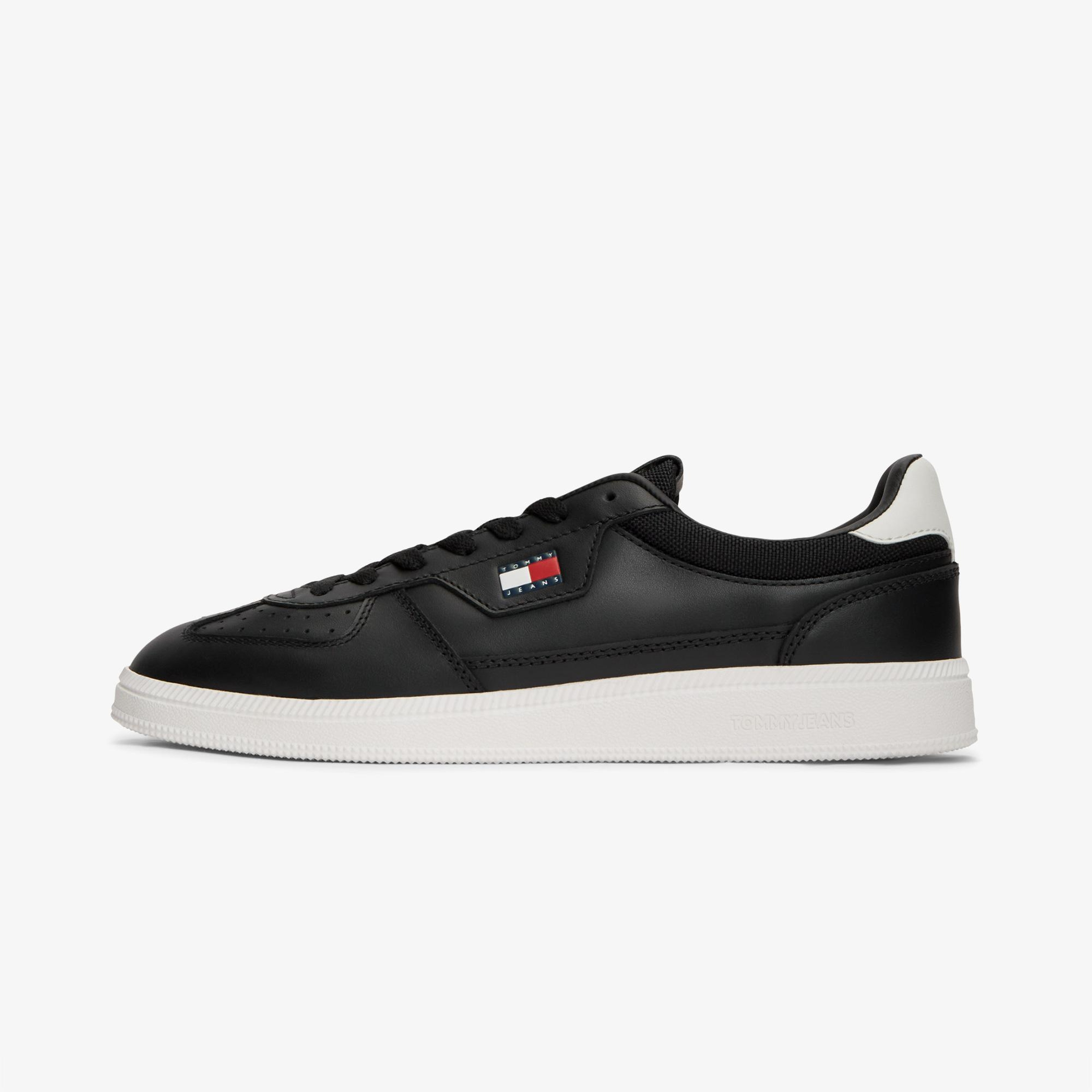 Tommy Hilfiger The Greenwich Edge Leather Erkek Siyah Spor Ayakkabı