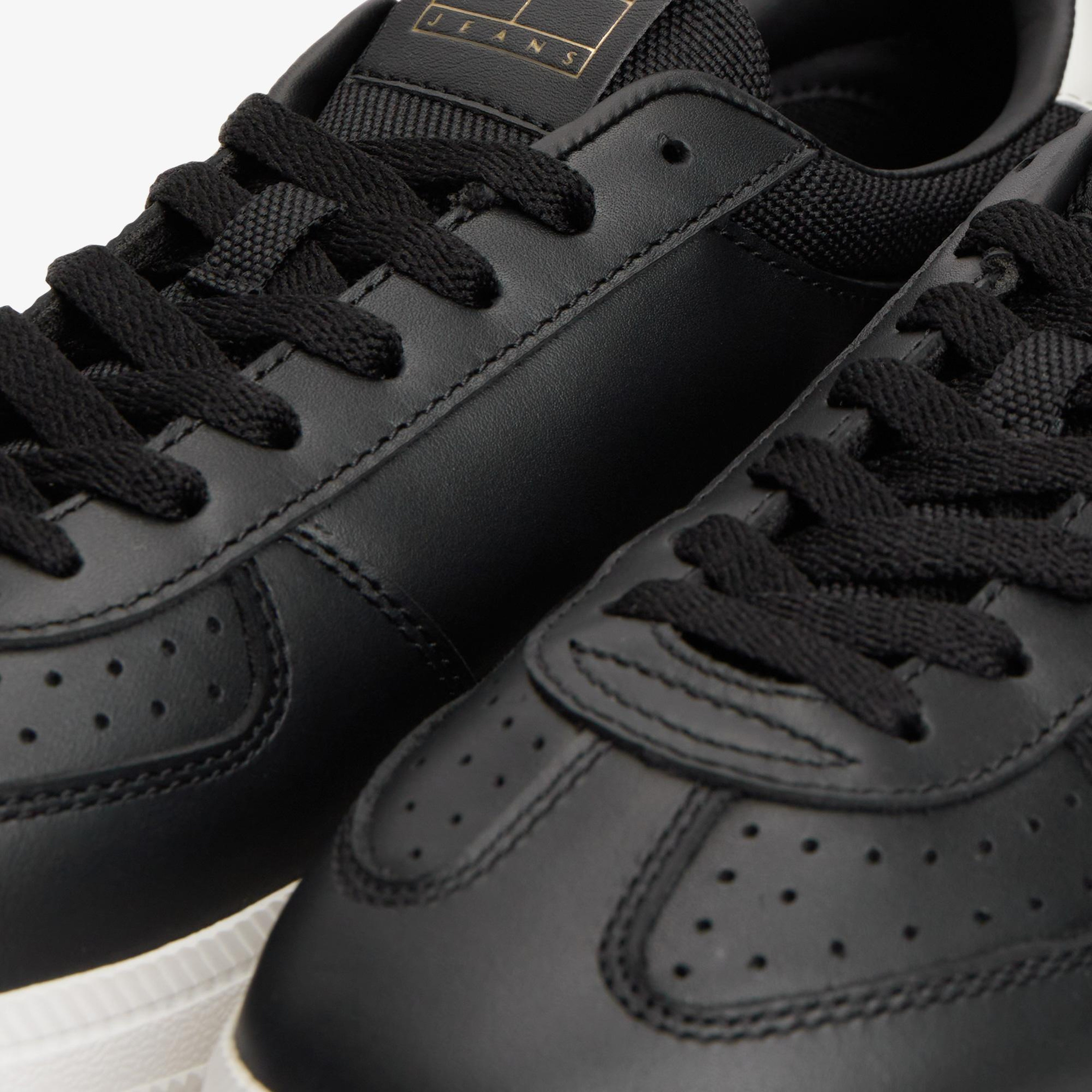 Tommy Hilfiger The Greenwich Edge Leather Erkek Siyah Spor Ayakkabı