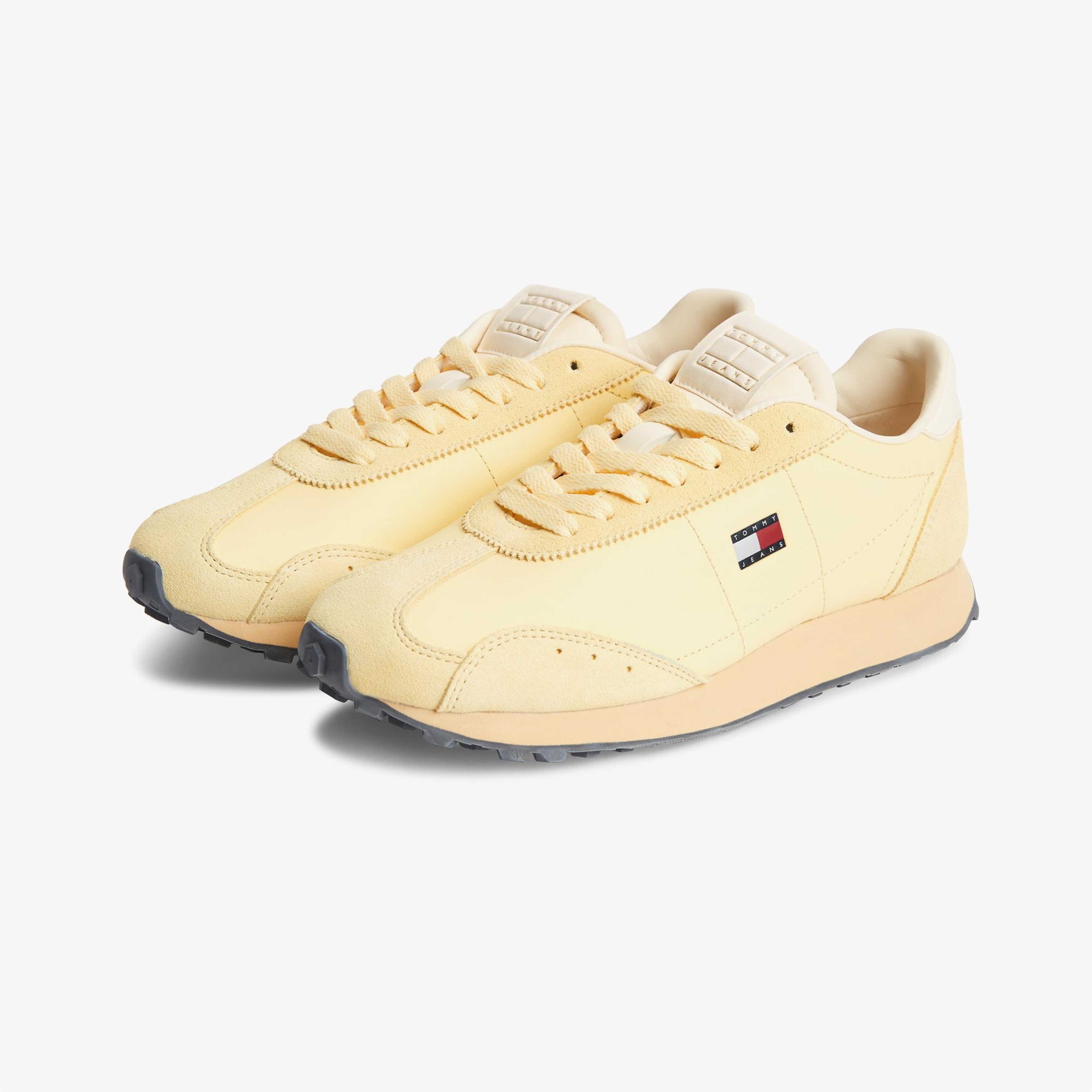 Tommy Hilfiger Retro Runner Archive Kadın Sarı Spor Ayakkabı