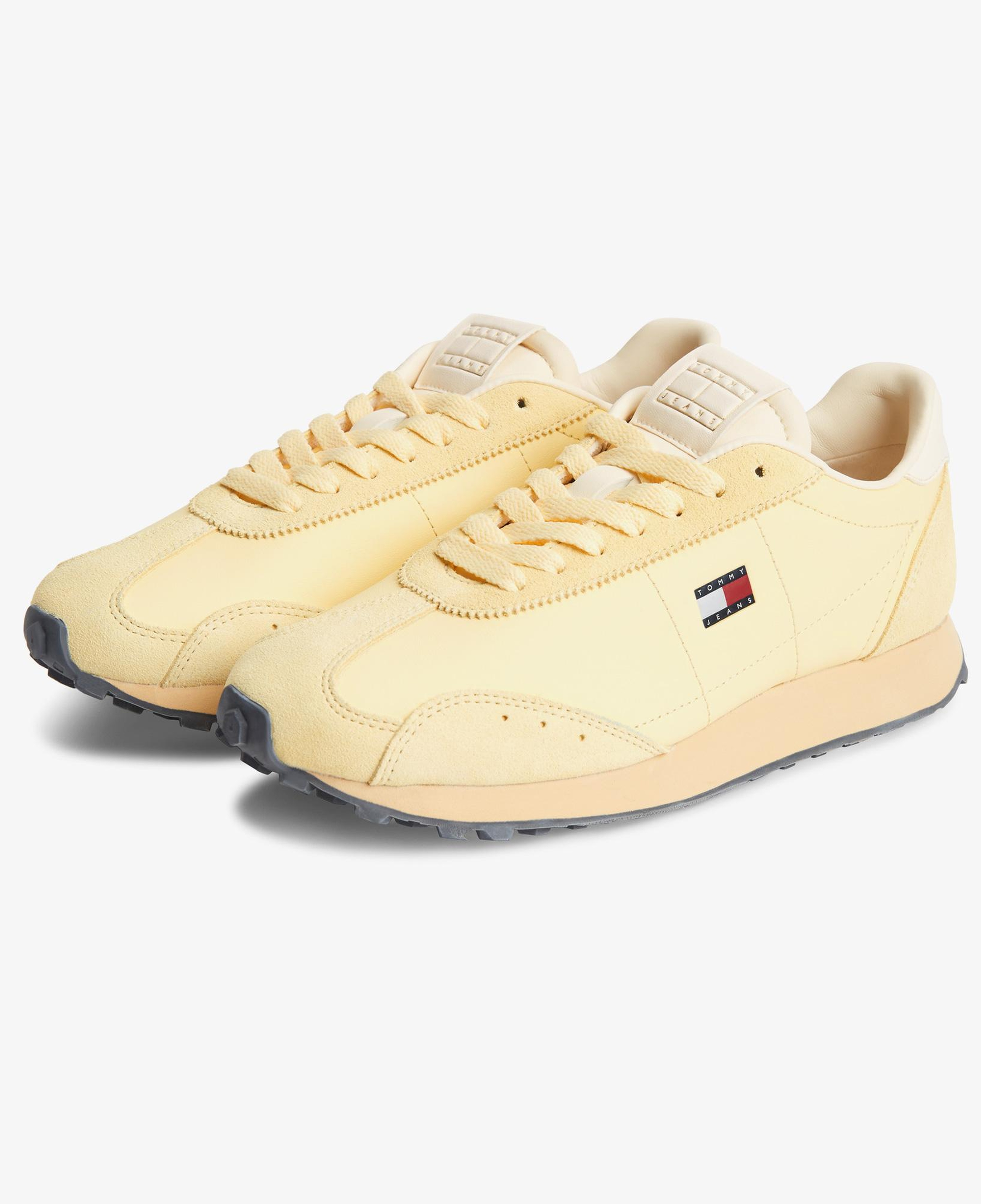 Tommy Hilfiger Retro Runner Archive Kadın Sarı Spor Ayakkabı