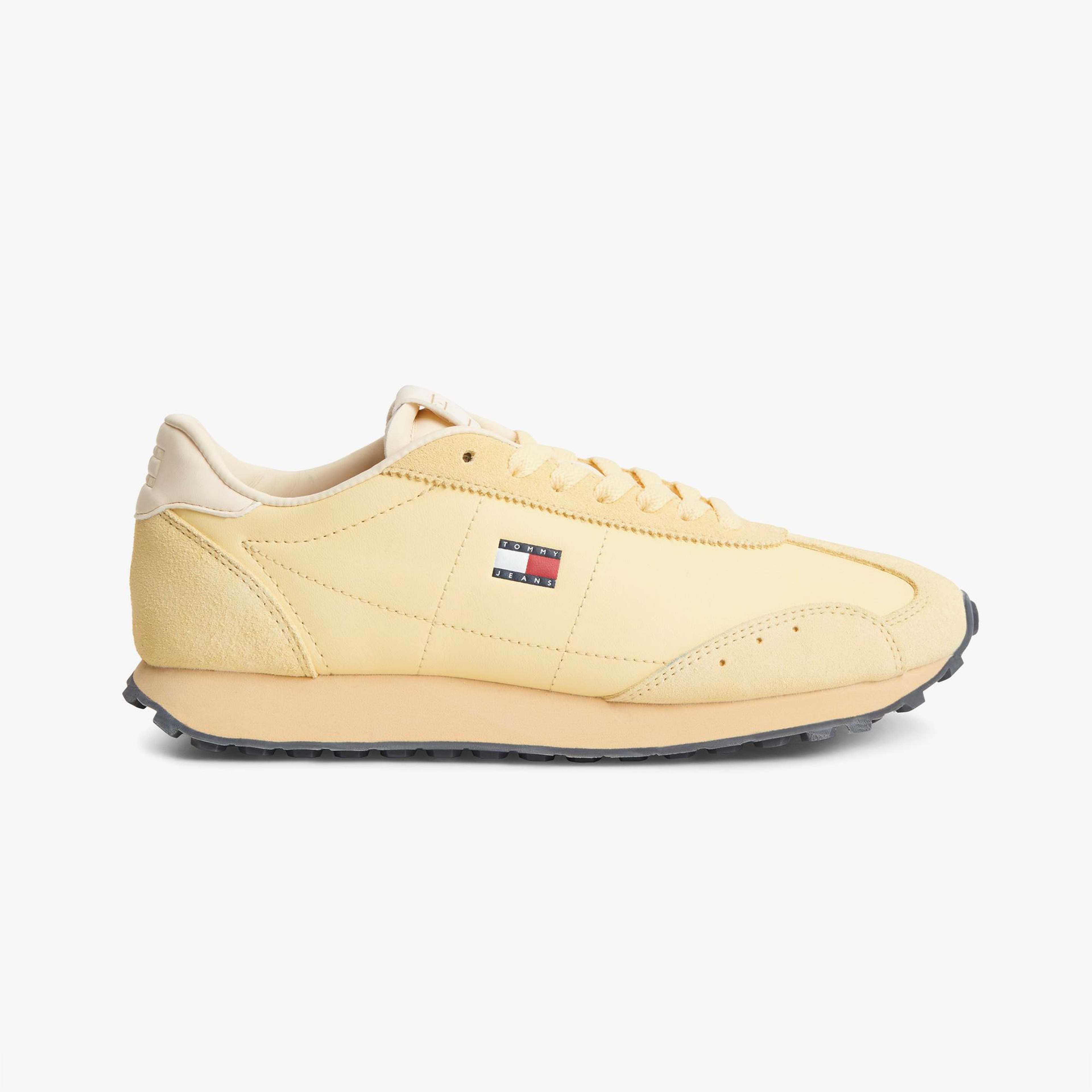 Tommy Hilfiger Retro Runner Archive Kadın Sarı Spor Ayakkabı