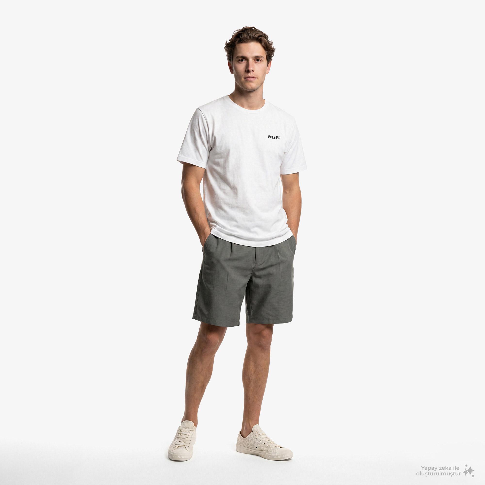Huf Gimme The Loot SS Tee Erkek Beyaz T-Shirt