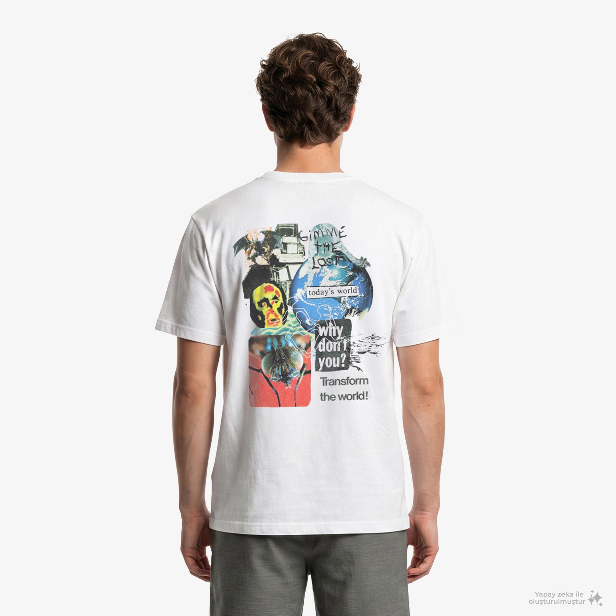 Huf Gimme The Loot SS Tee Erkek Beyaz T-Shirt