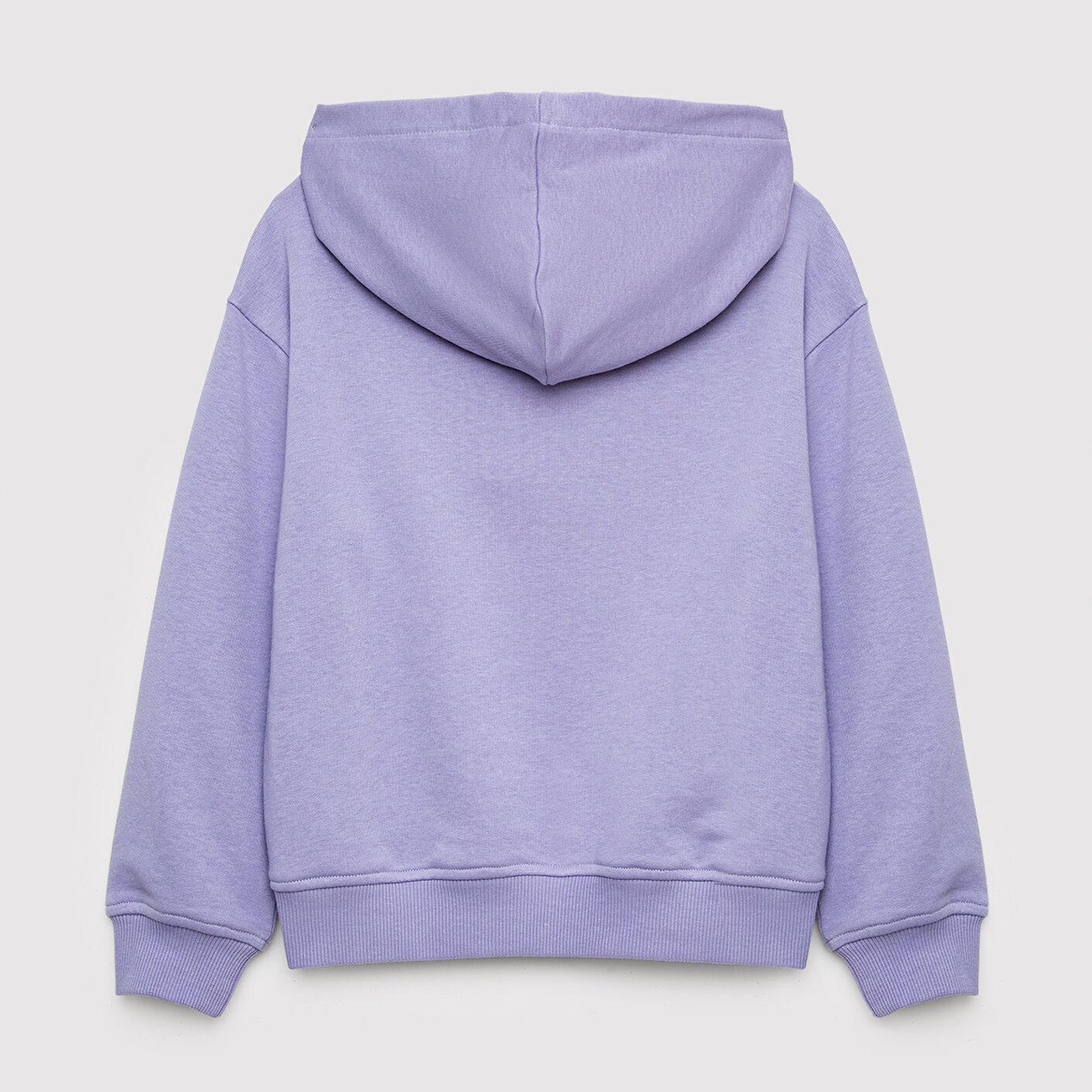 Mavi Mavi Logo Baskılı Kapüşonlu Mor Sweatshirt 7S10147-70557
